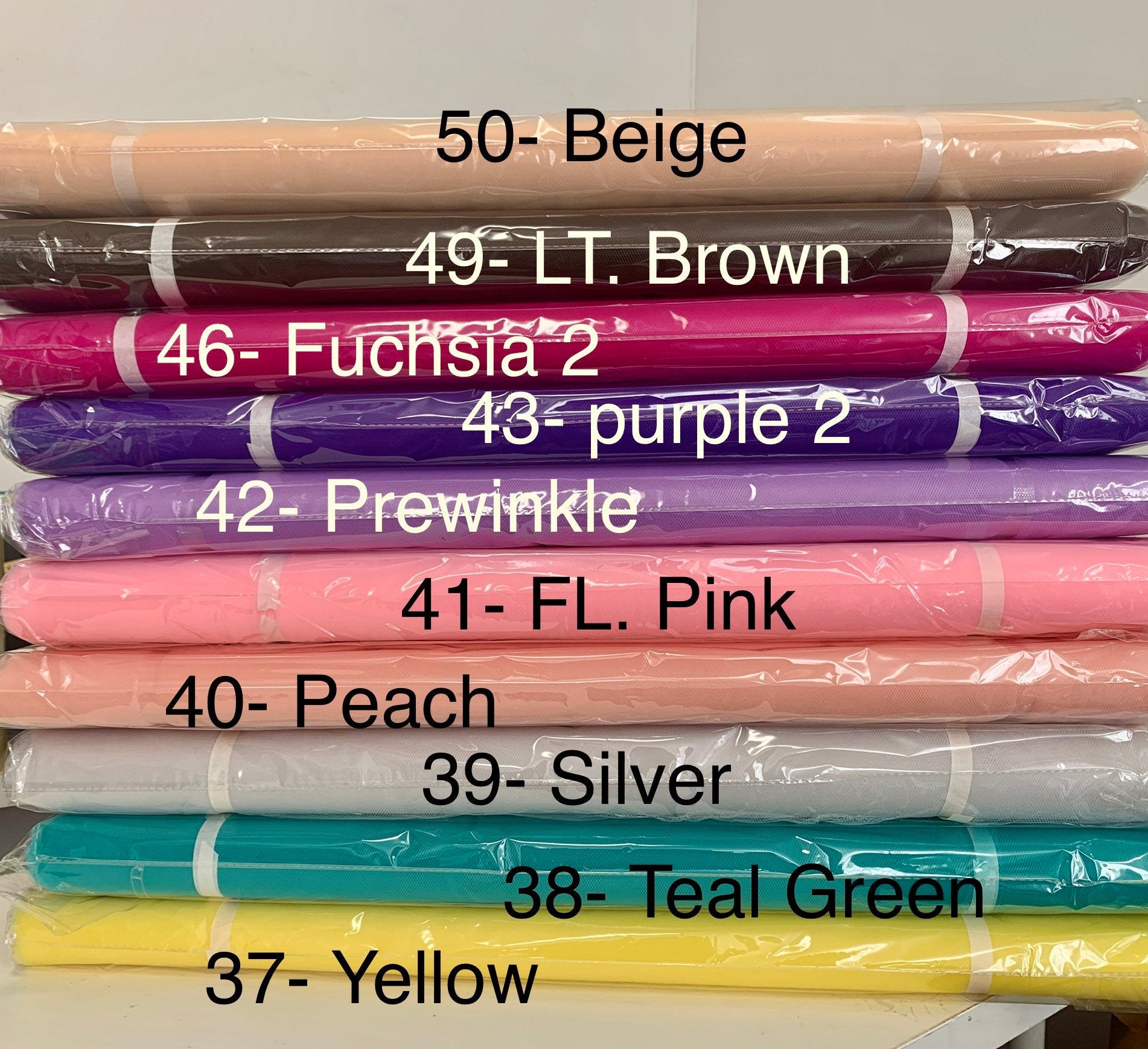 1 bolt 40 yards Tulle 54". Tela de tul. sell by 40 yards per bolt,double fold, use for party decoration. craft fabric. wedding vale and tutu