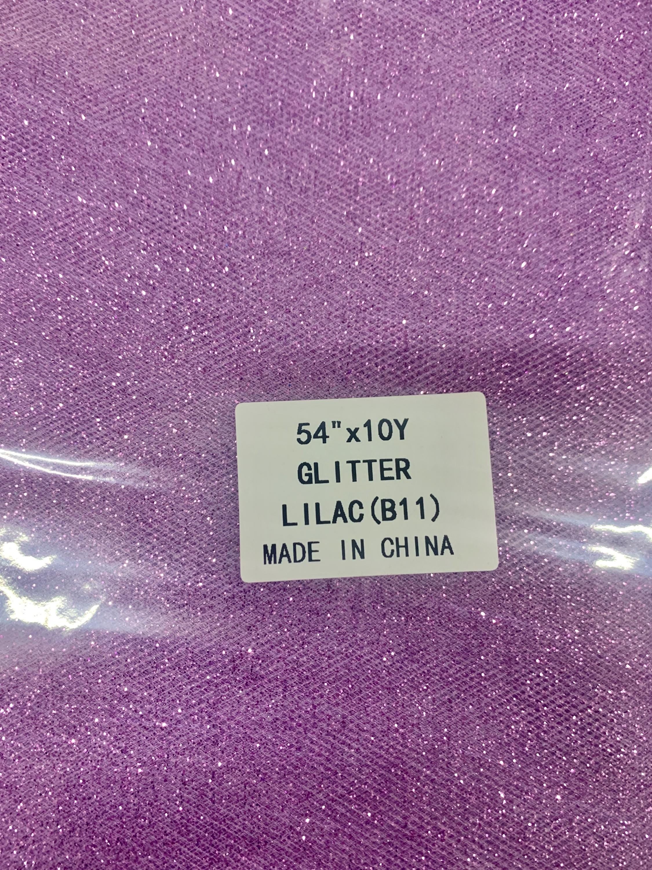 Lilac Glitter Tulle 10 yards 54" double fold. uses for tutu's , Party decoration, Kids dance skirt and so on.