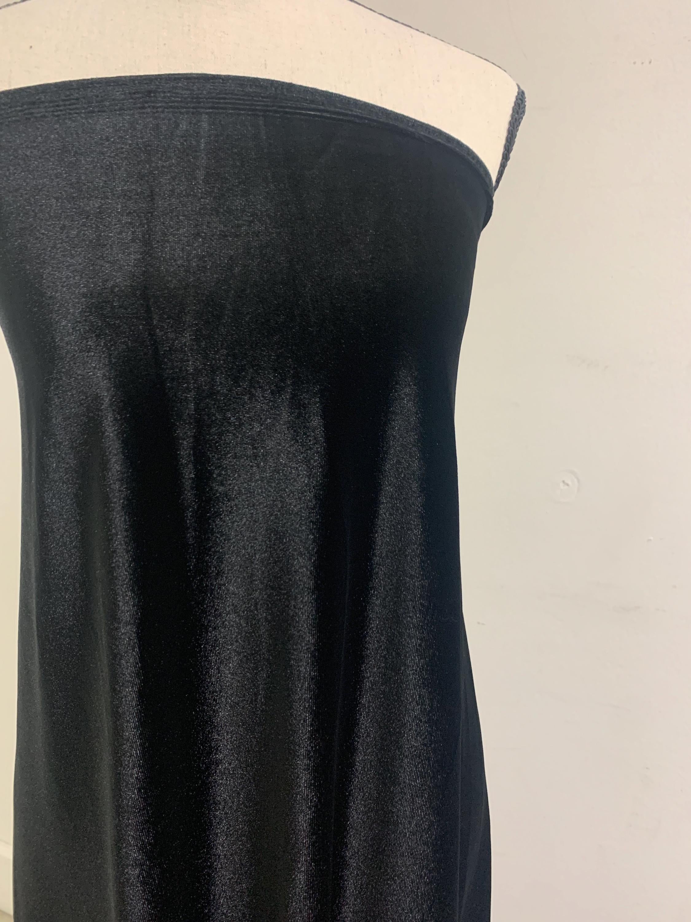 A 5 yard Stretch Velvet fabric, color Black width 58/60 inches.