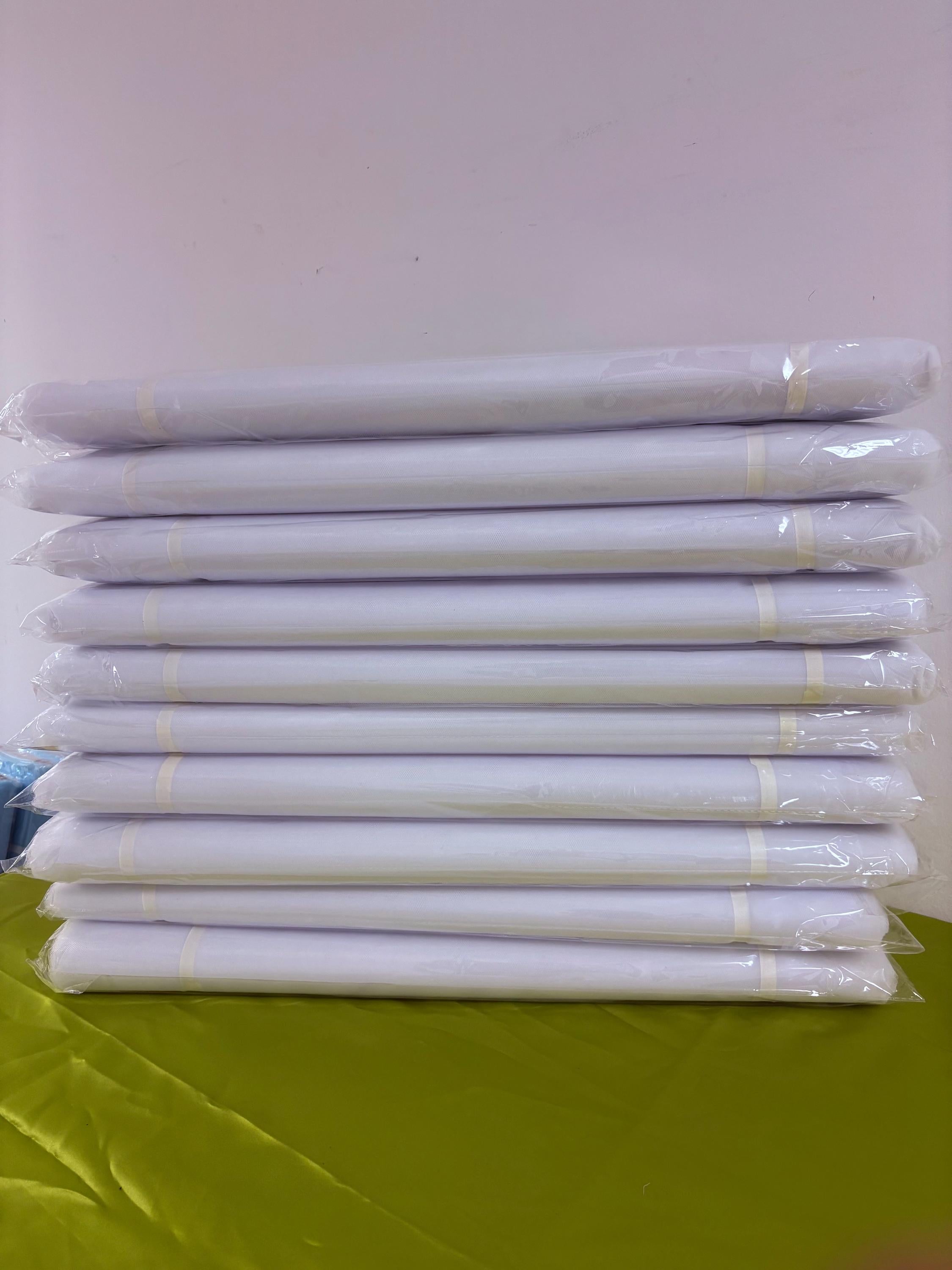 Color White Tulle 1 bolt 40 yards width 54", double fold, . Tela de tul. use for party decoration. craft fabric. wedding vale and tutu