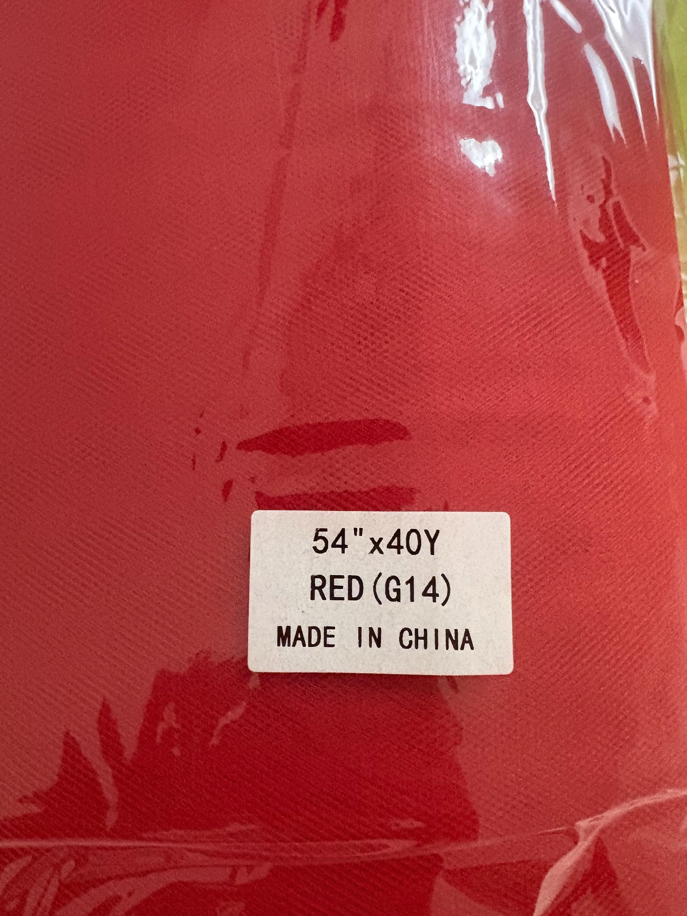 Red Tulle 1 bolt 40 yards width 54", double fold, . Tela de tul. use for party decoration. craft fabric. wedding vale and tutu