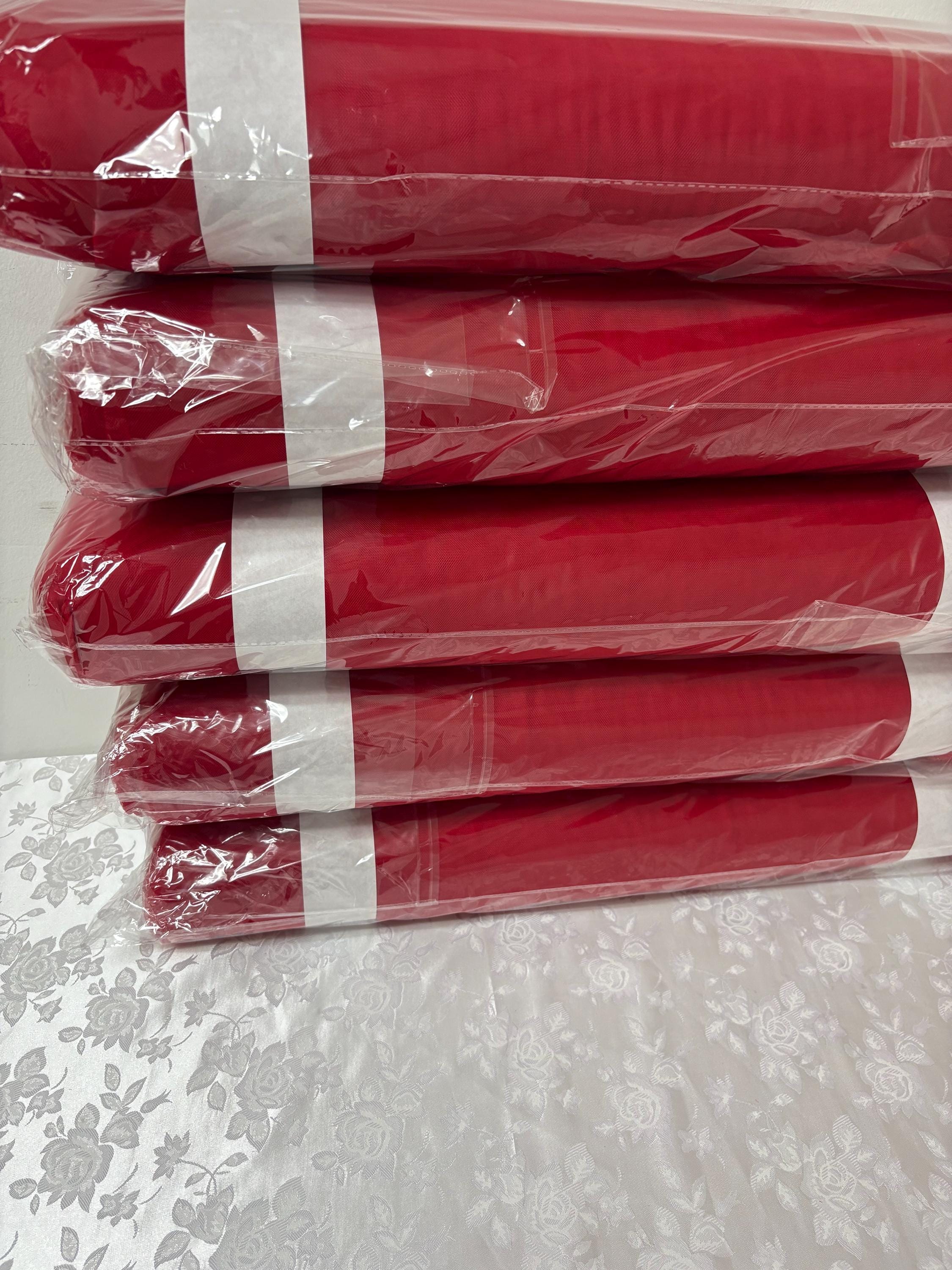 50 yards Illusion tulle fabric .width:108 inches 4 fold bolt. 100% polyester, common uses in bridal line, tutu's. Tela de tul 108”.