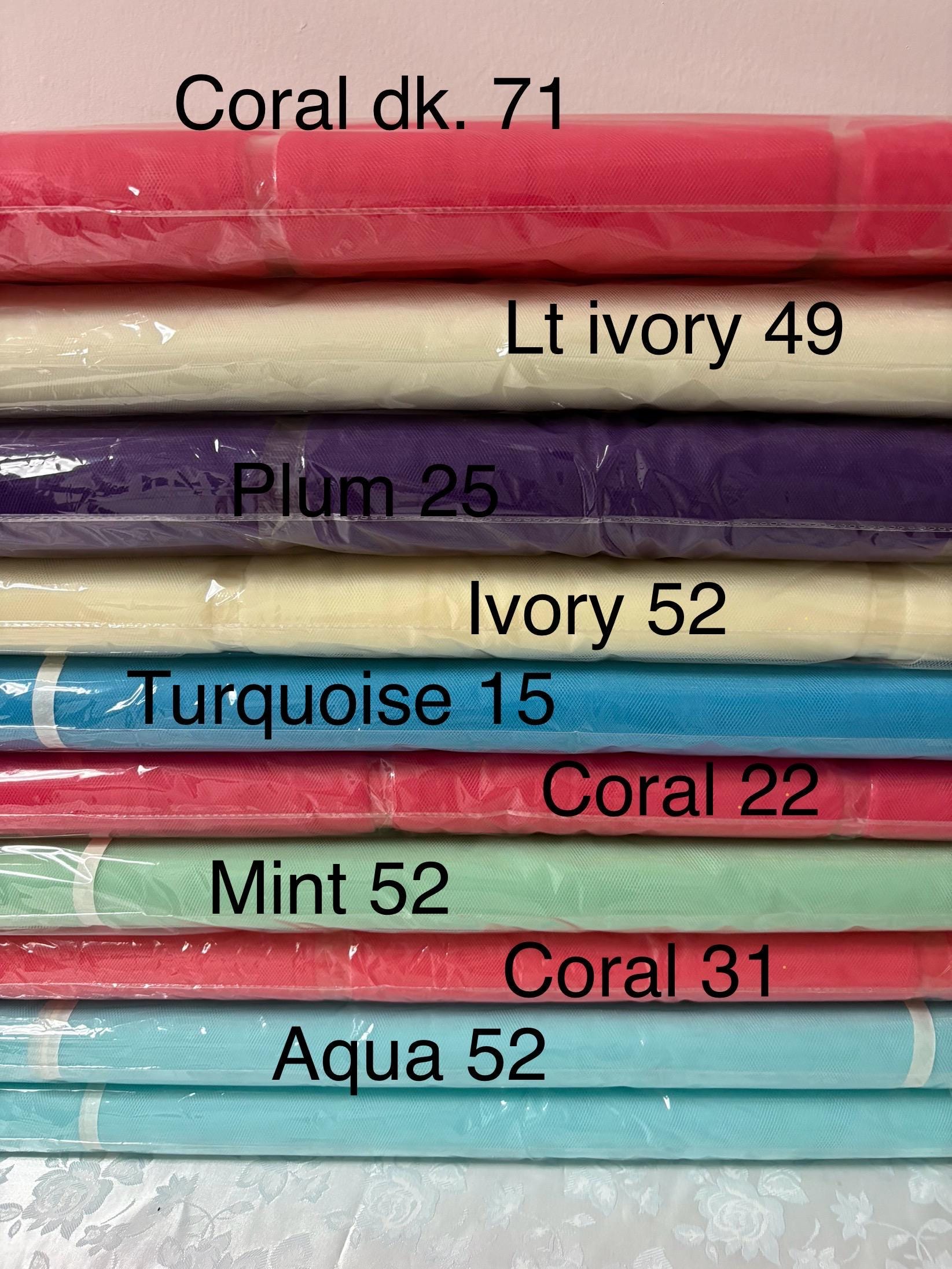 SALE:1 bolt 40 yards Tulle 54". Tela de tul. sell by 40 yards per bolt,double fold, use for craft fabric. wedding vale and tutu.