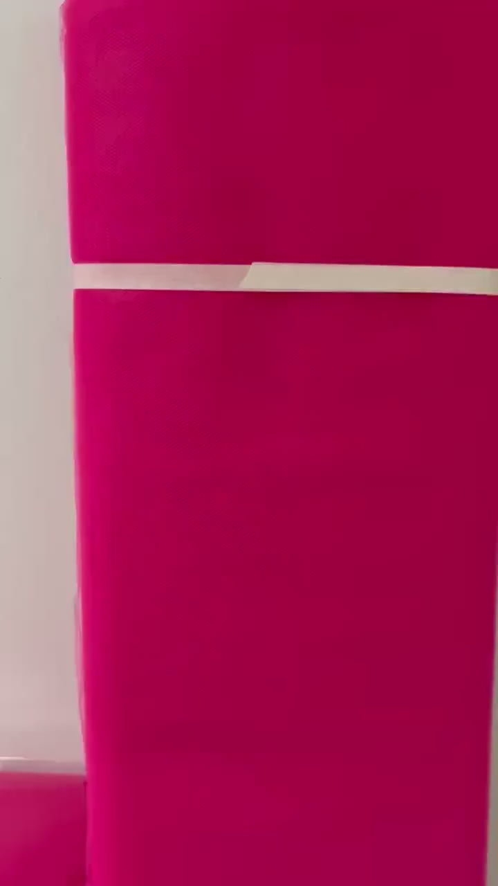 Color Fucshia 12 Tulle 1 bolt 40 yards width 54", double fold, . Tela de tul. use for party decoration. craft fabric. wedding vale and tutu