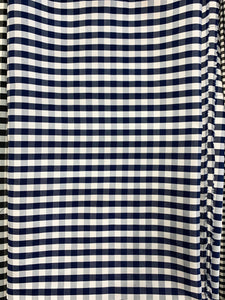 Broadcloth checker print fabric