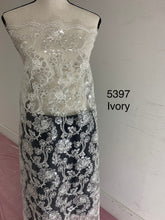 Load image into Gallery viewer, Lace Fabric in variety of colors. Design 5397