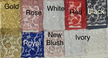 Load image into Gallery viewer, Lace Fabric in variety of colors. Design 5397