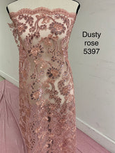 Load image into Gallery viewer, Lace Fabric in variety of colors. Design 5397