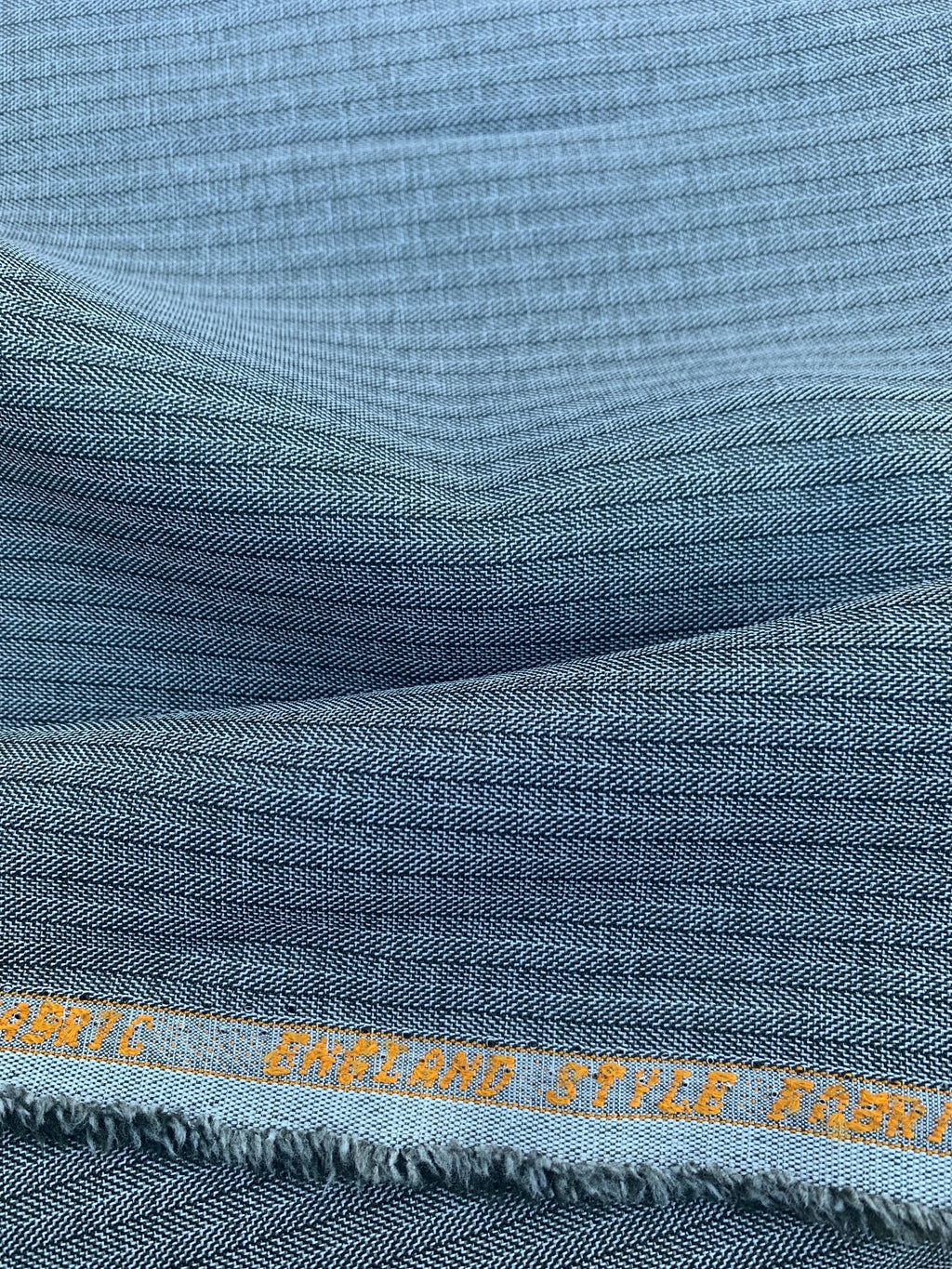 Suiting Fabric sell by yard, color stripe gray, common use in skirt, jacket, uniform and pants. Free sample available.