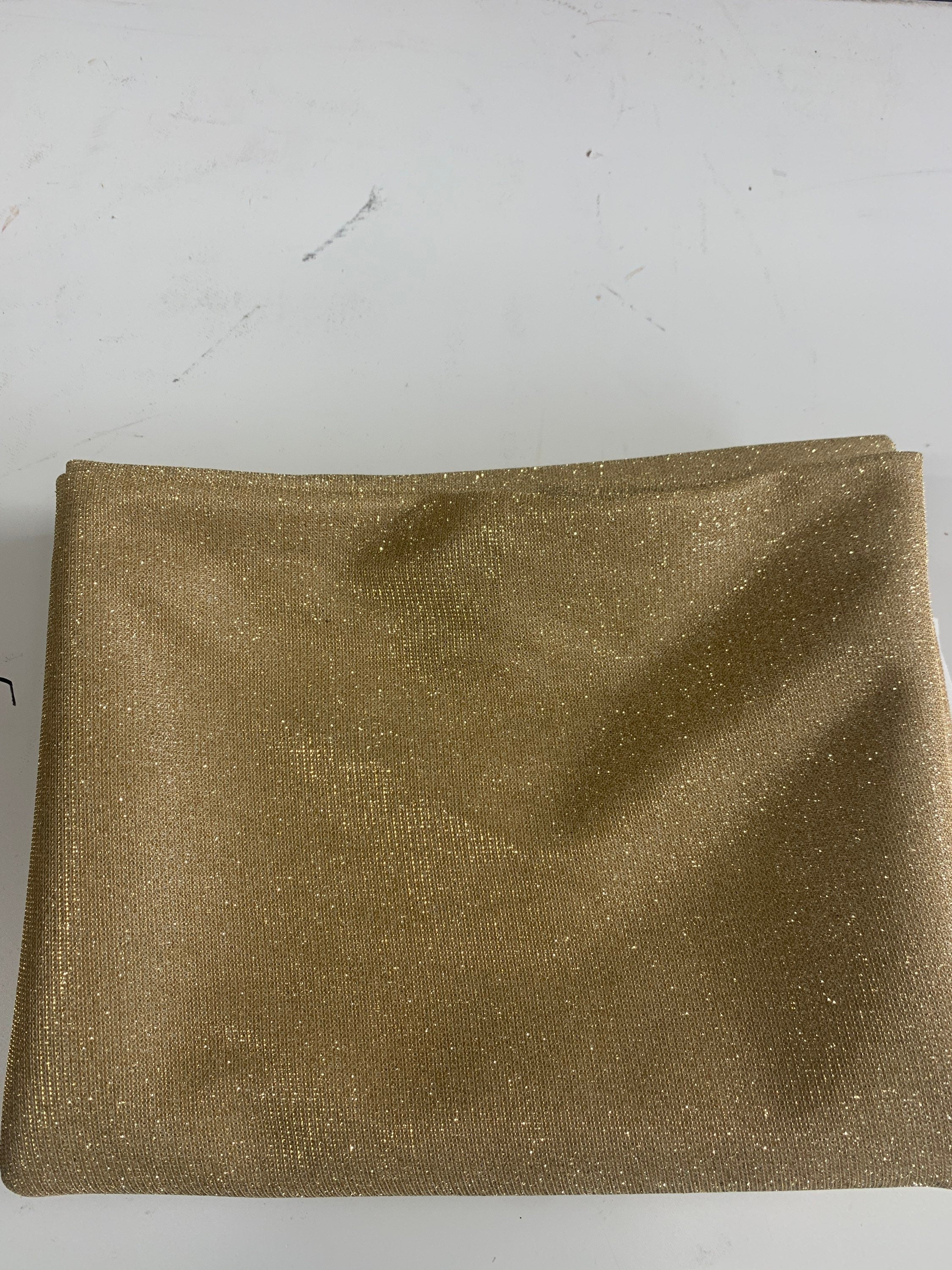 Lurex fabric or glitter fabric color bright gold