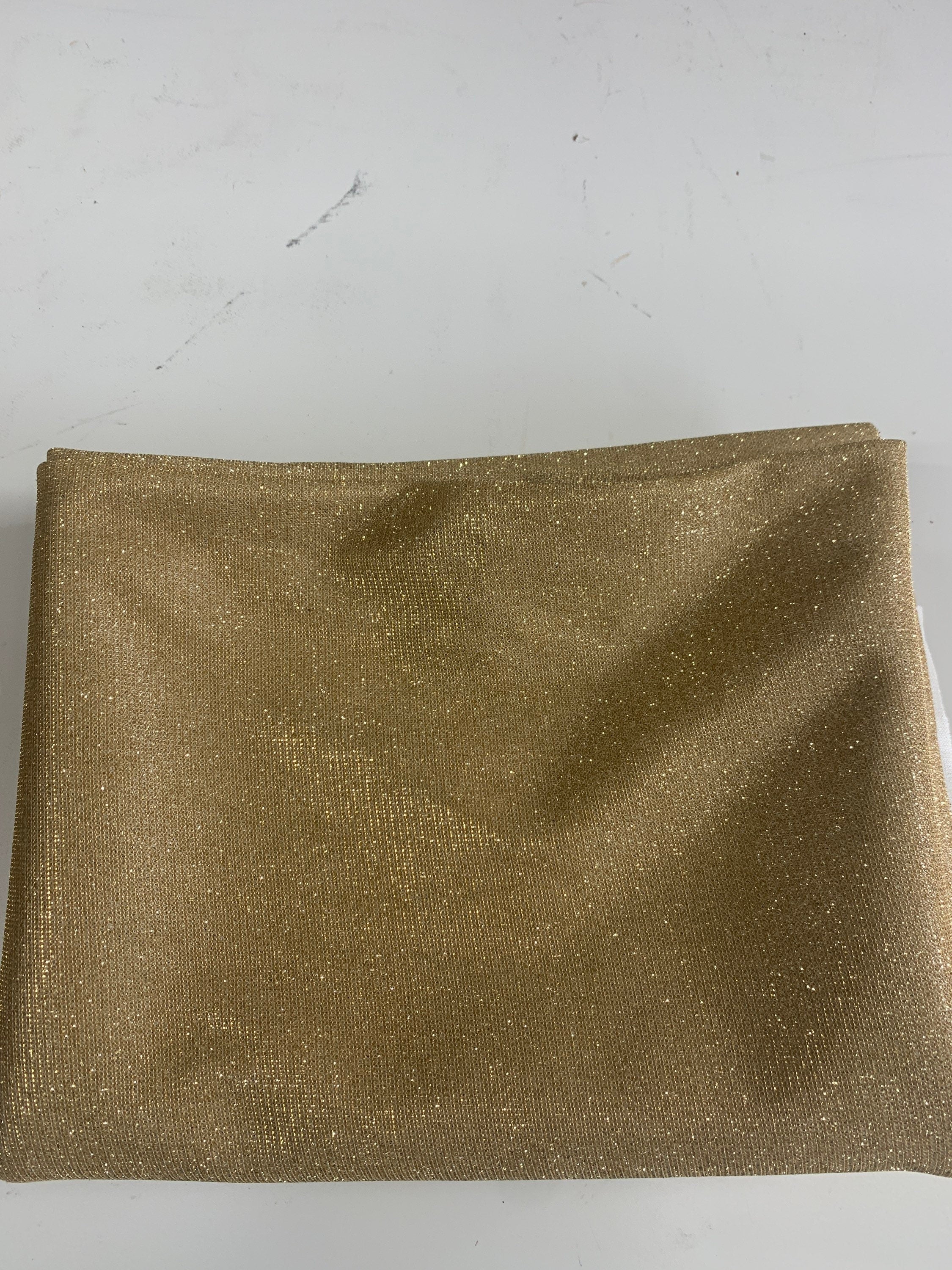 Lurex fabric or glitter fabric color bright gold