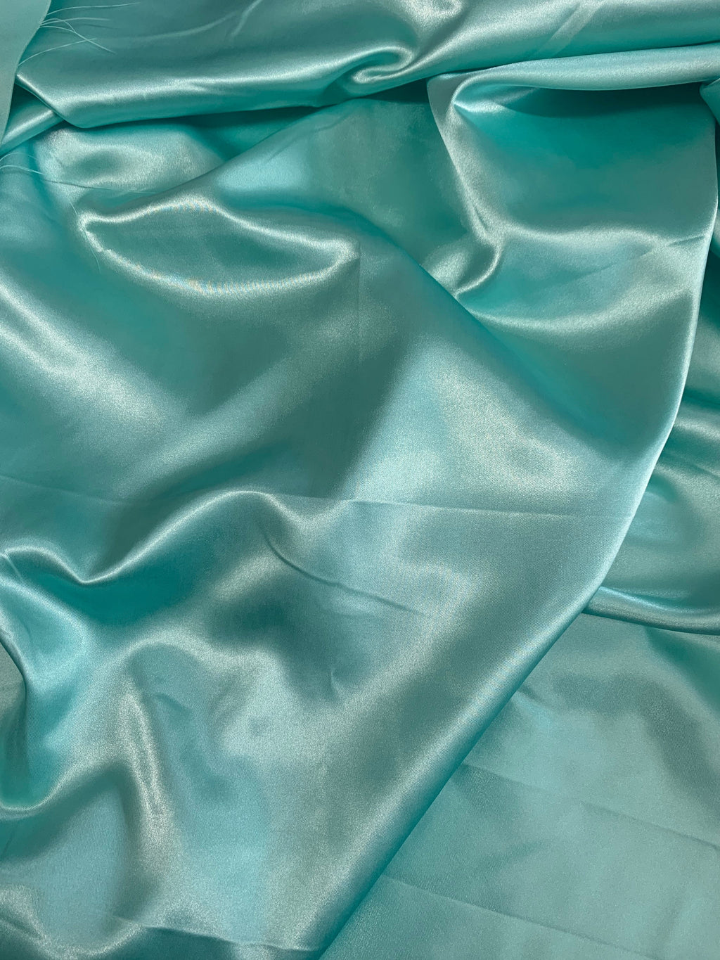 Mint color Satin fabric. color Mint (item no 3142 medium satin)