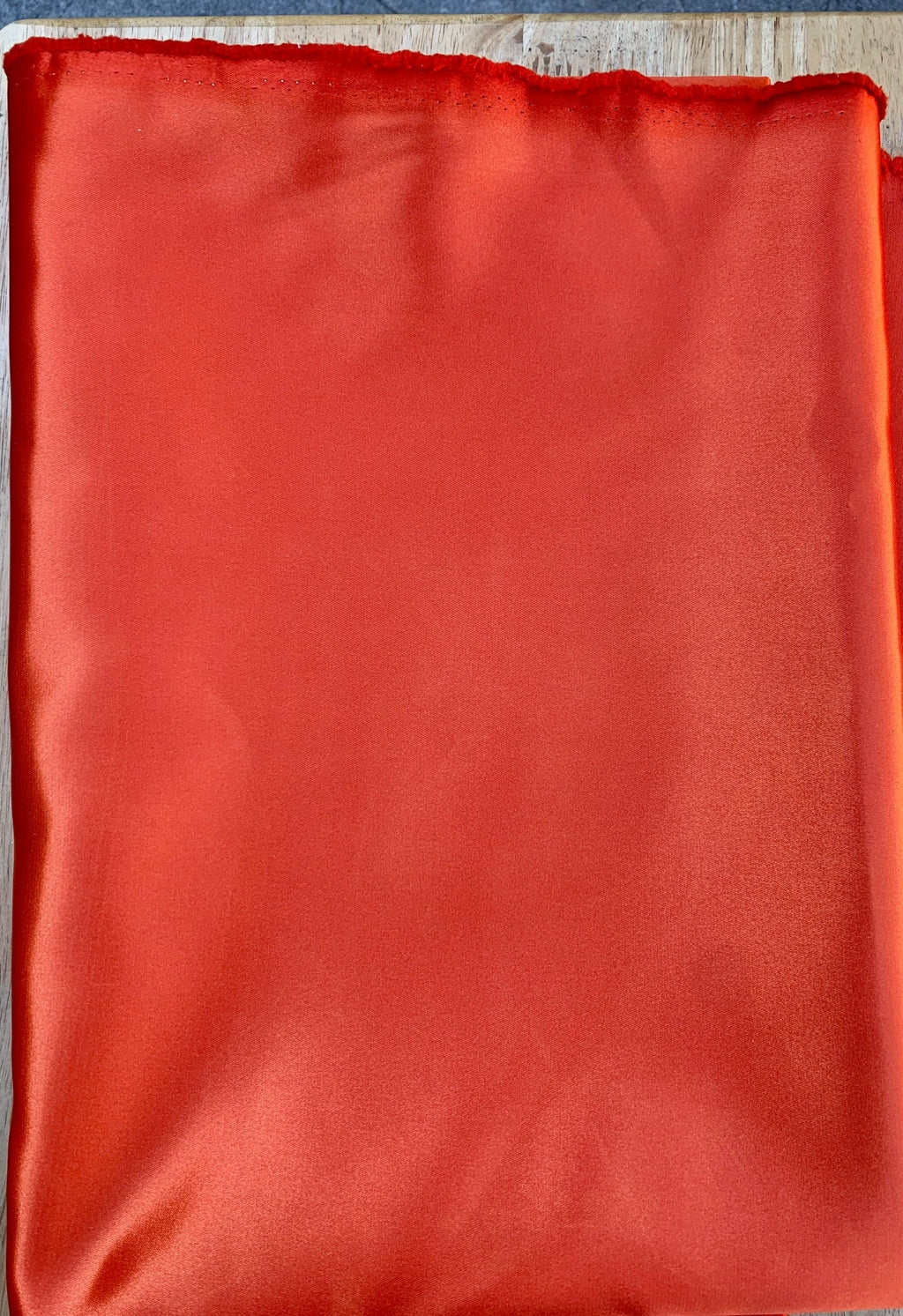 Poly Shiny Bridal satin fabric - Orange - 58" Width