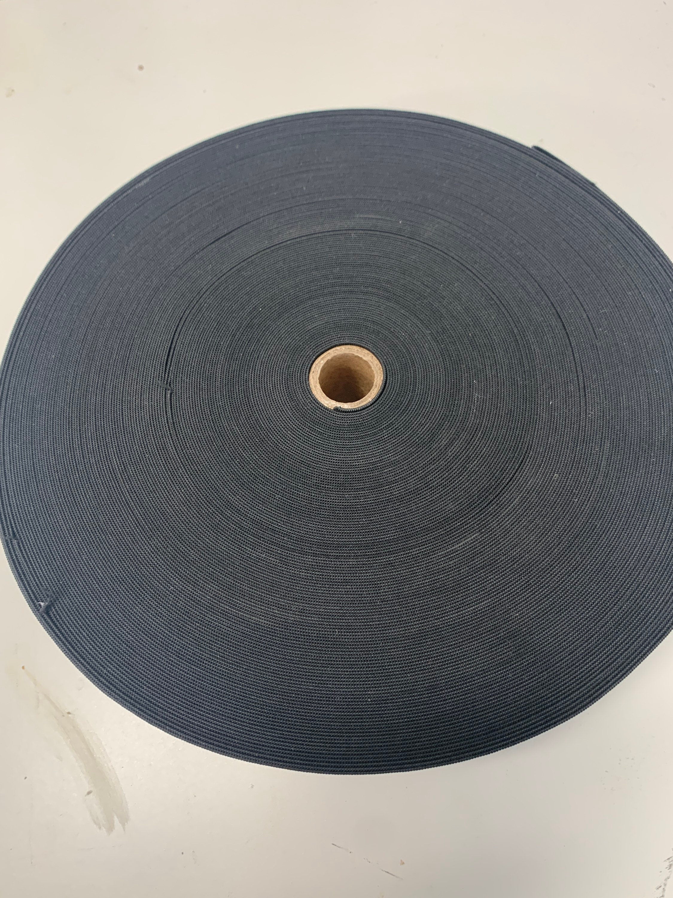 Elastic 2" - black - 50 yards.