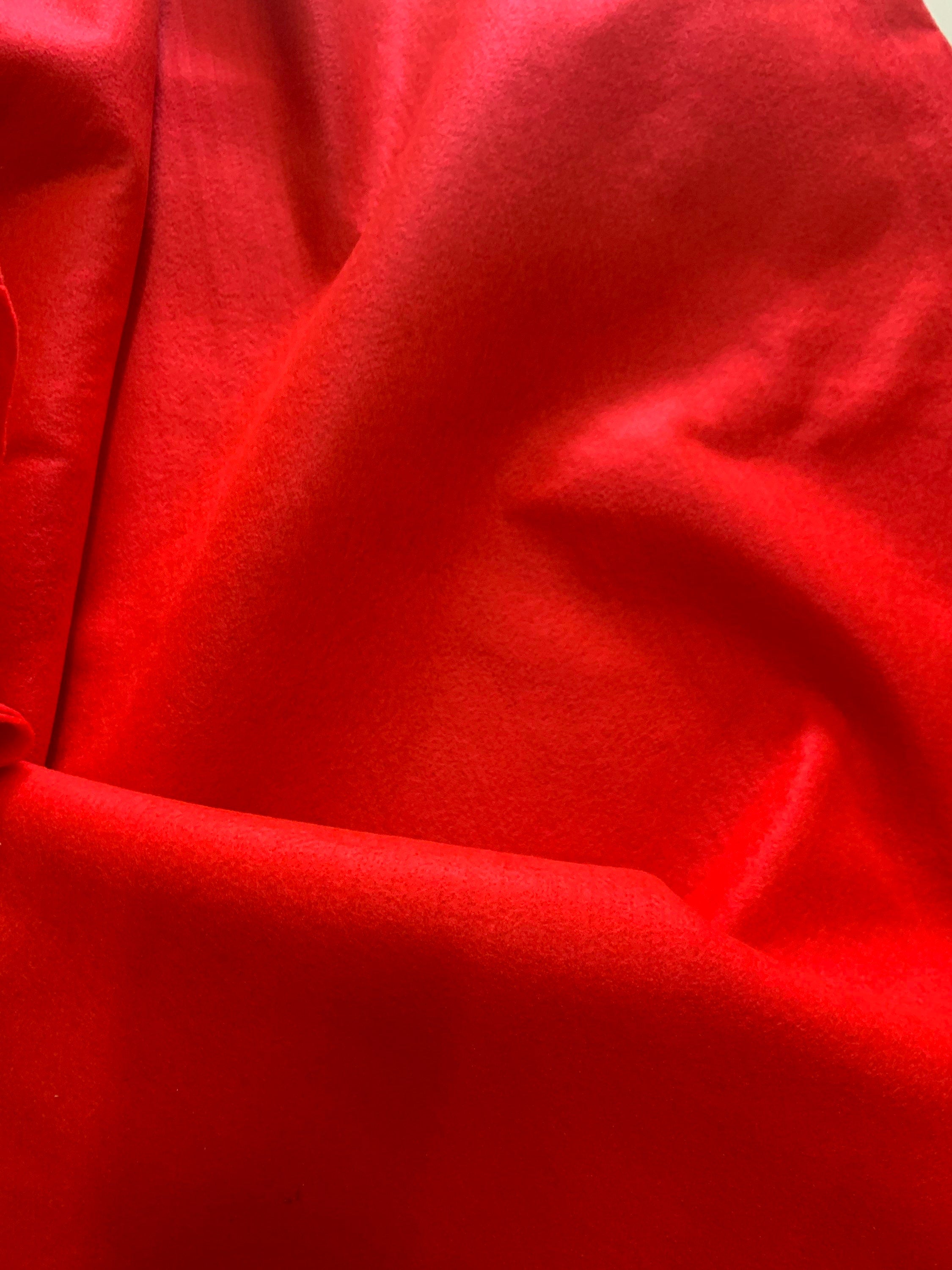 Red color Felt fabric by yard width 36"