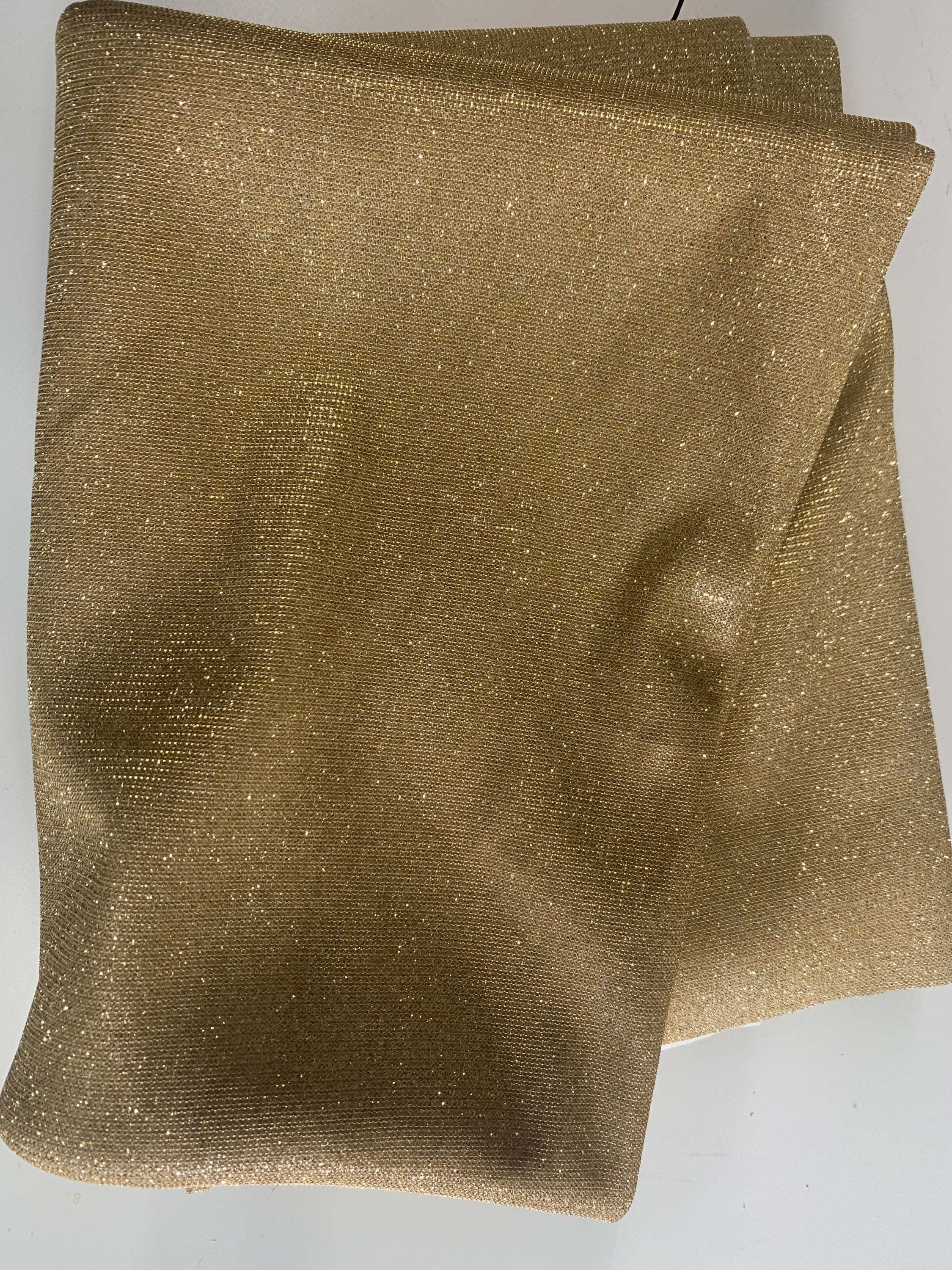 Lurex fabric or glitter fabric color bright gold