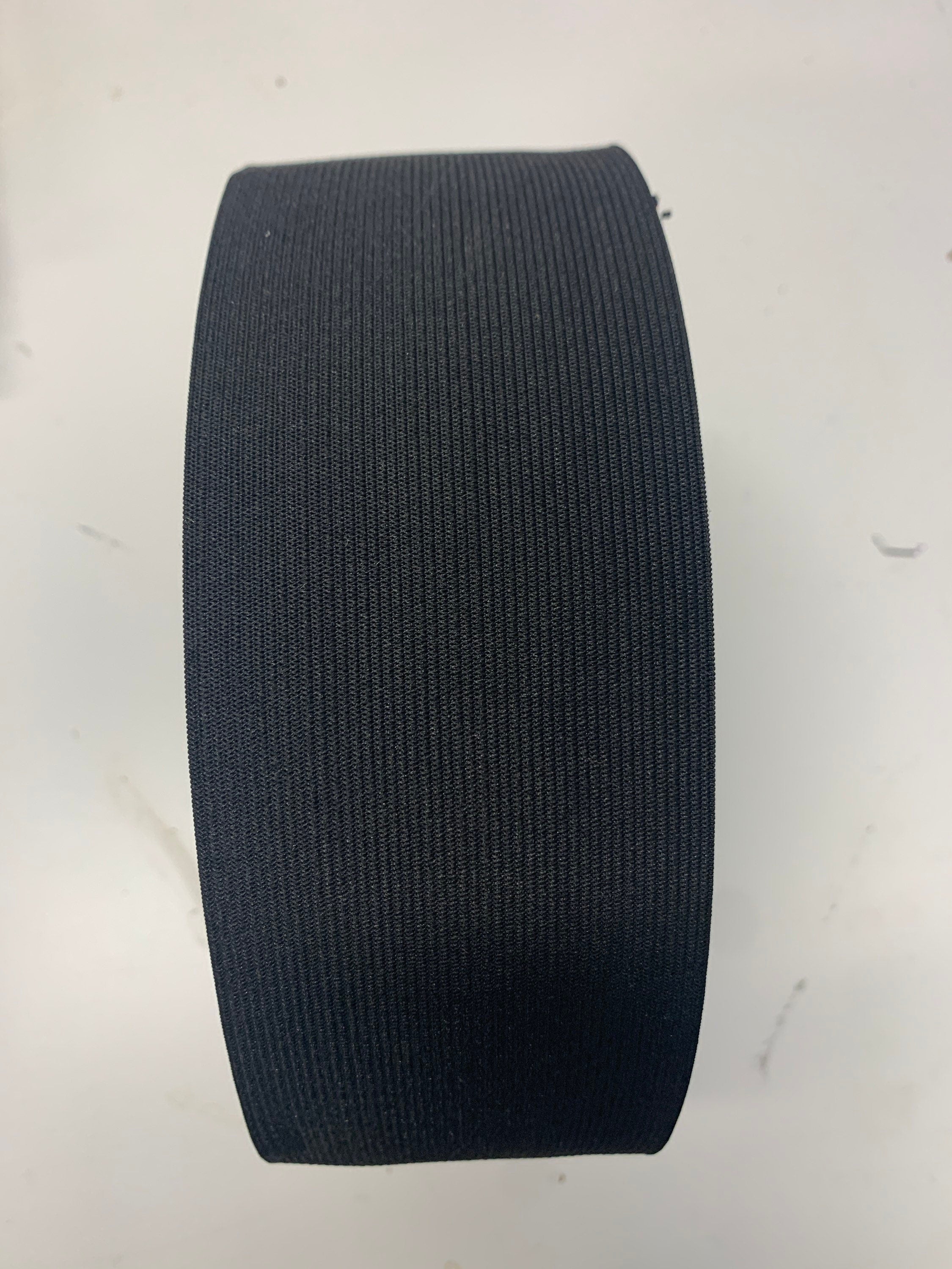 Elastic black 2 inches wide, 50 yards.