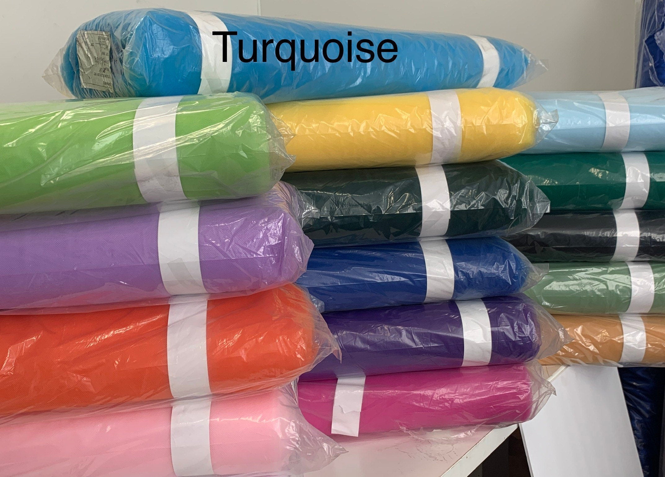 50 yards Illusion tulle fabric .width: 108 inches packed 4 fold bolt. 100% polyester, common uses in bridal line, tutu's. Tela de tul 108”