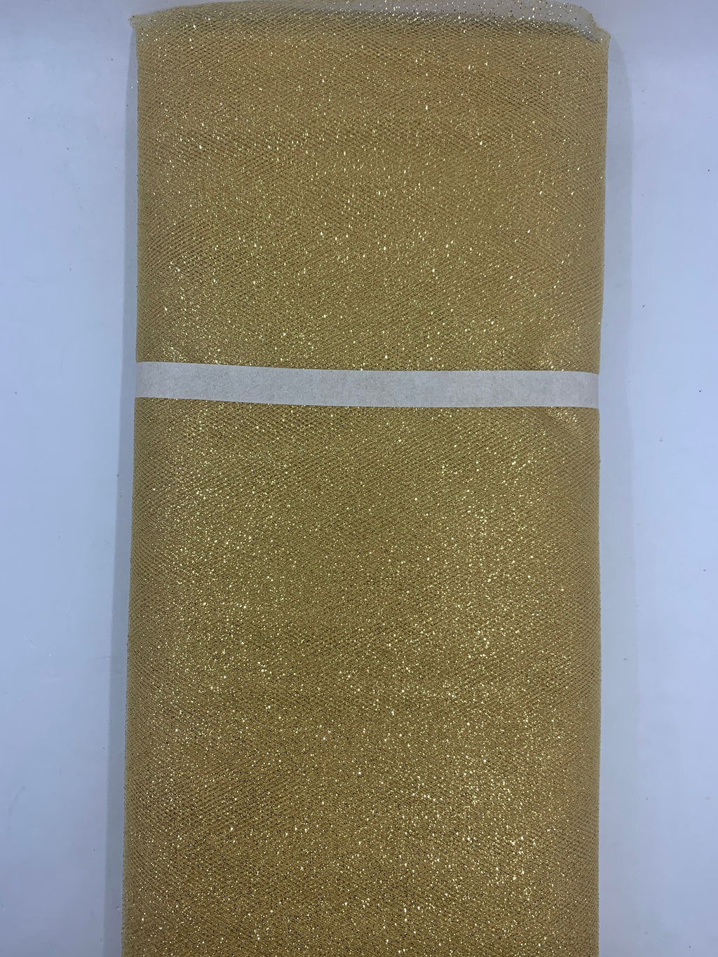 Gold color Glitter Tulle 10 yards 54" double fold, color gold with gold glitter. 10 yards.