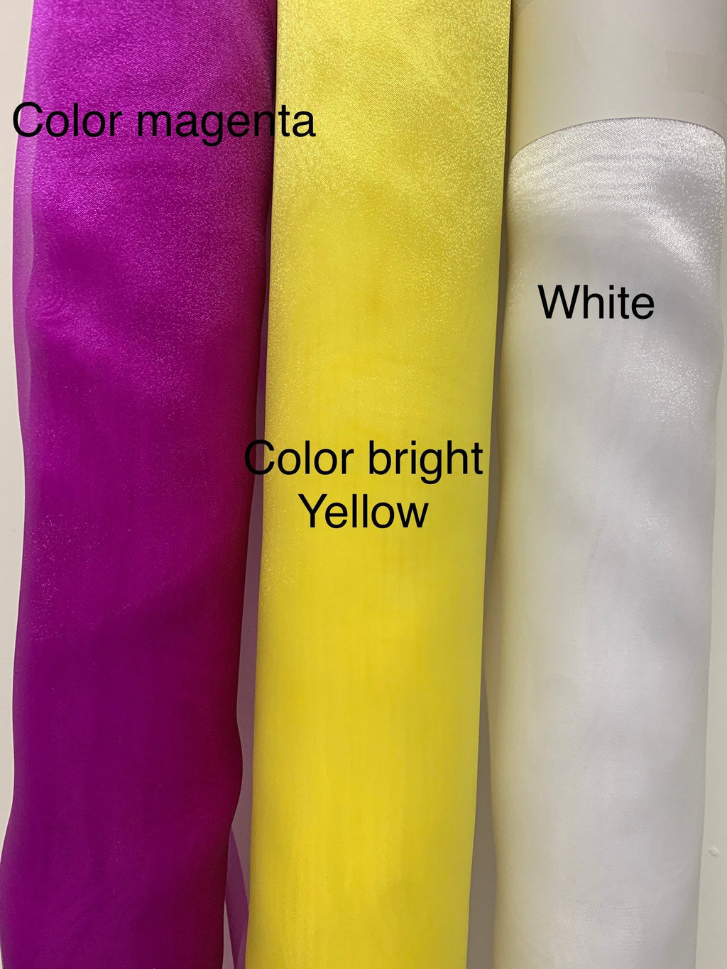 Crystal Organza fabric. Width 58/60" inches wide, 100% Polyester