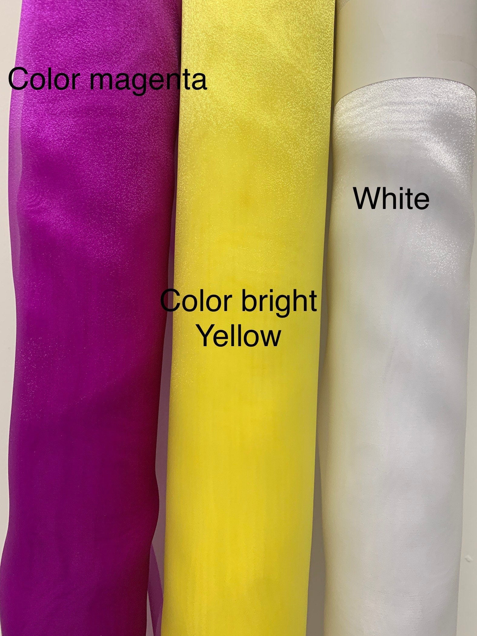 Crystal Organza fabric. Width 58/60" inches wide, 100% Polyester