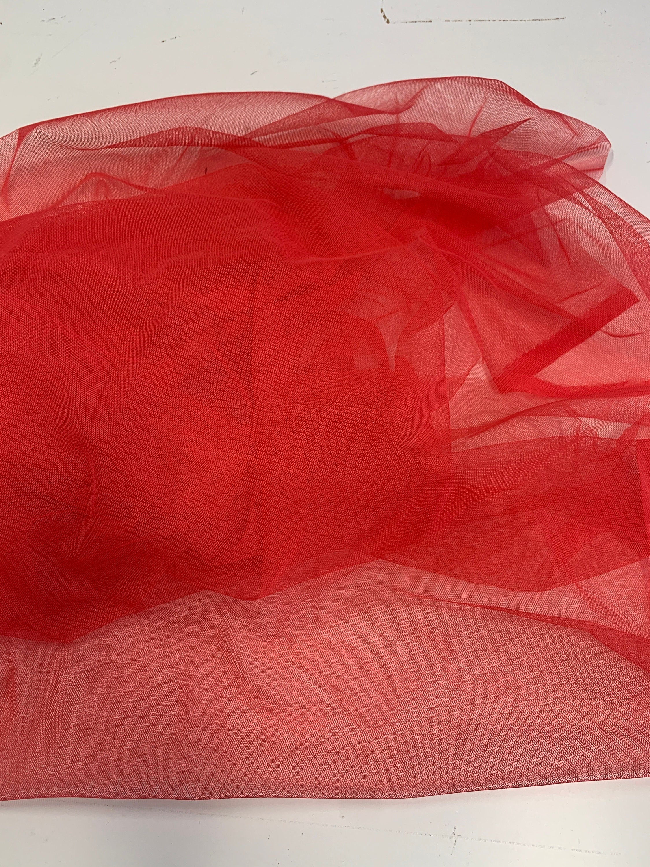 Coral Mesh Fabric by yard. 100% polyester Mesh fabric width 55 inches. known as sheer mesh fabric, mesh material, mesh textile, soft mesh.
