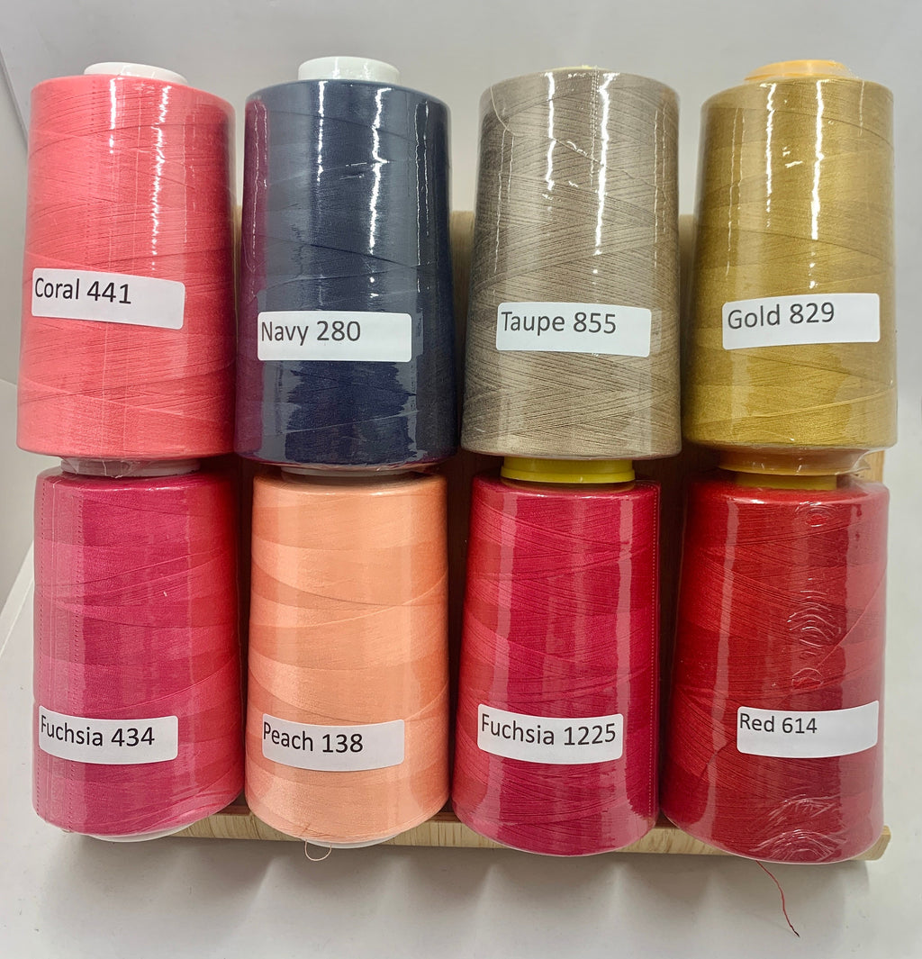 Tex 24 Sewing Threads All purpose sewing threads . close to 4200 yards per cone on variety of popular colors, price per cone.