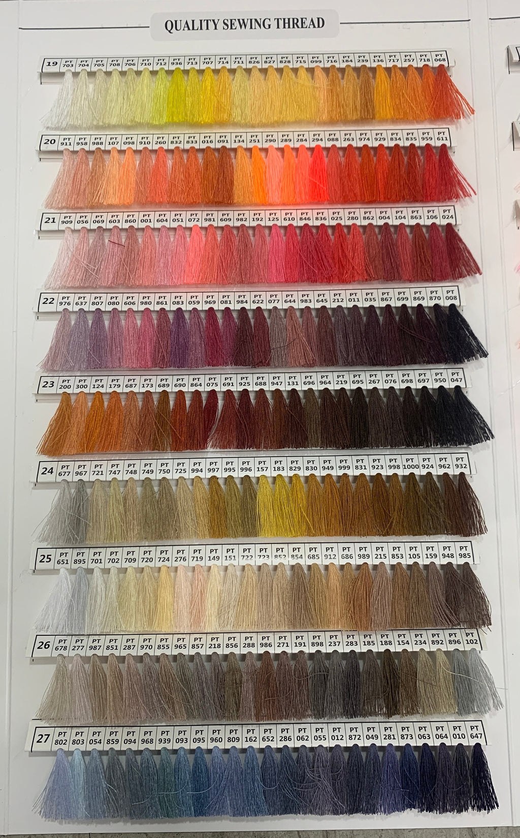 Tex 24 Sewing Threads All purpose sewing threads . close to 5000 yards per cone on variety of popular colors, price per cone.