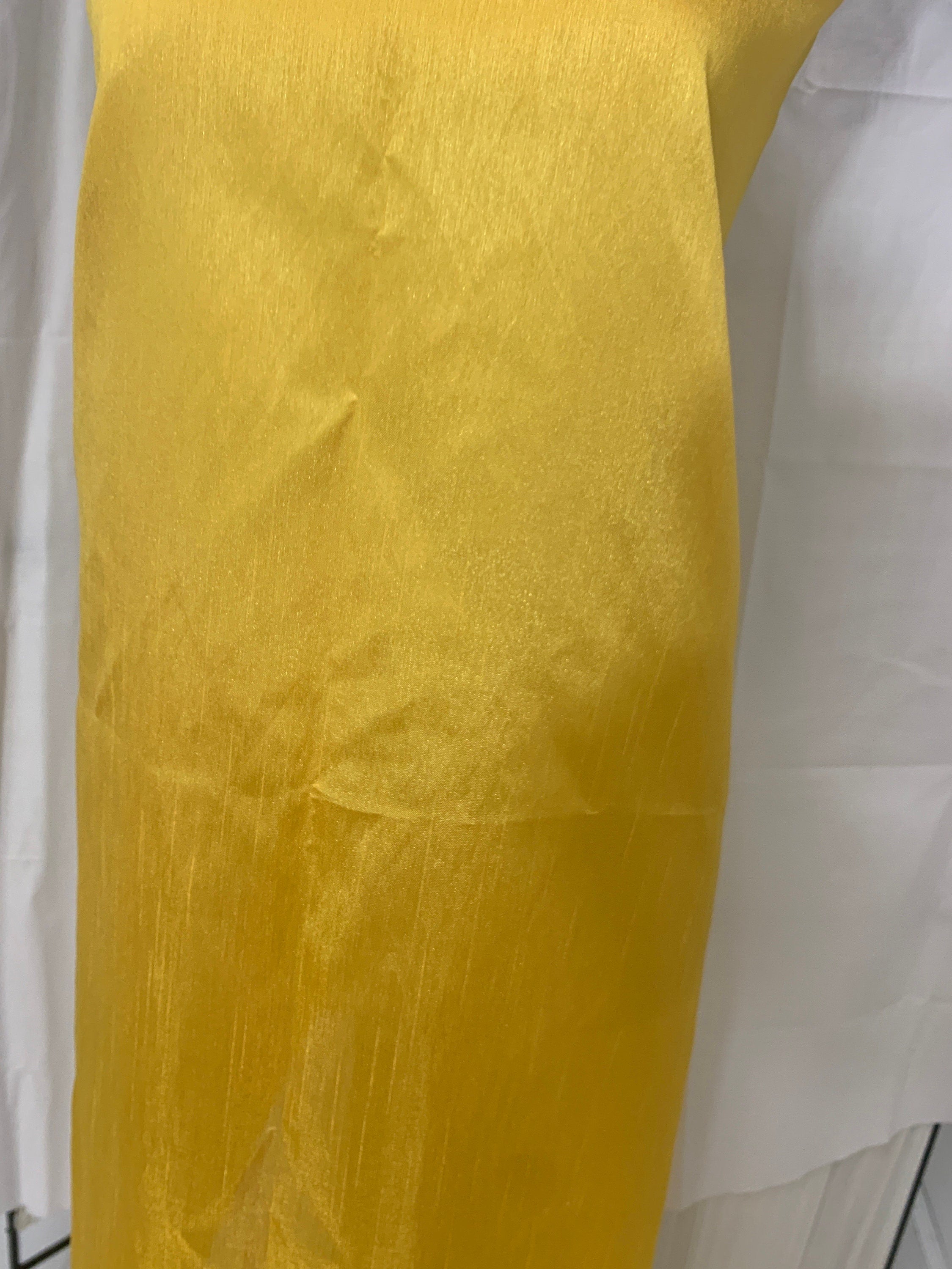 shimmer shantung fabric -Yellow - 58" Width