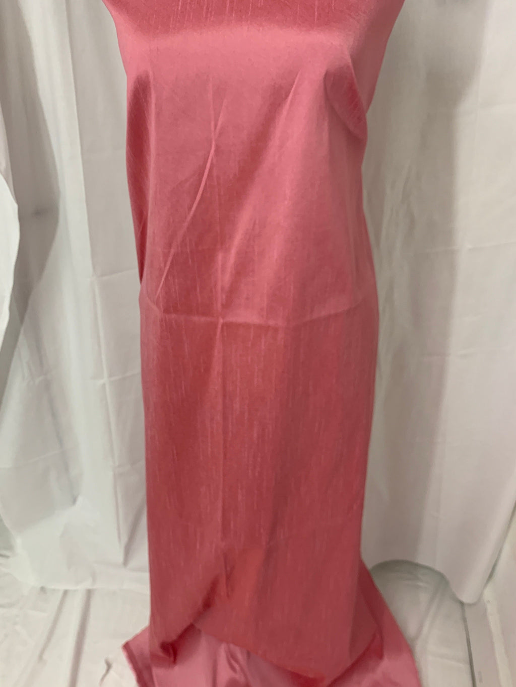 Rose color poly dupioni fabric width 58". made of two different color of threads sage and yellow. free smple. item# 108