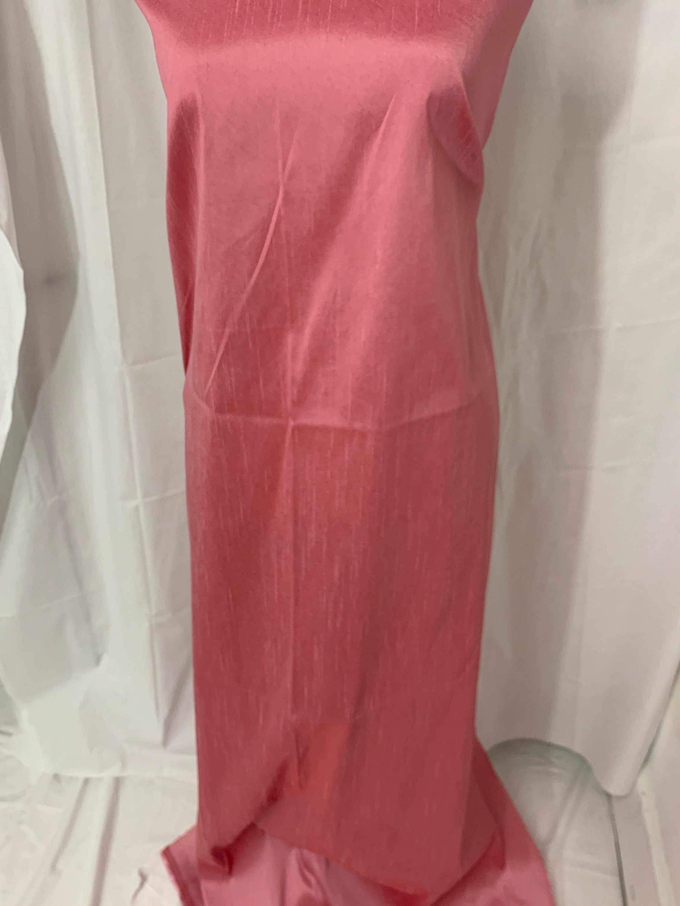Rose color poly dupioni fabric width 58". made of two different color of threads sage and yellow. free smple. item# 108