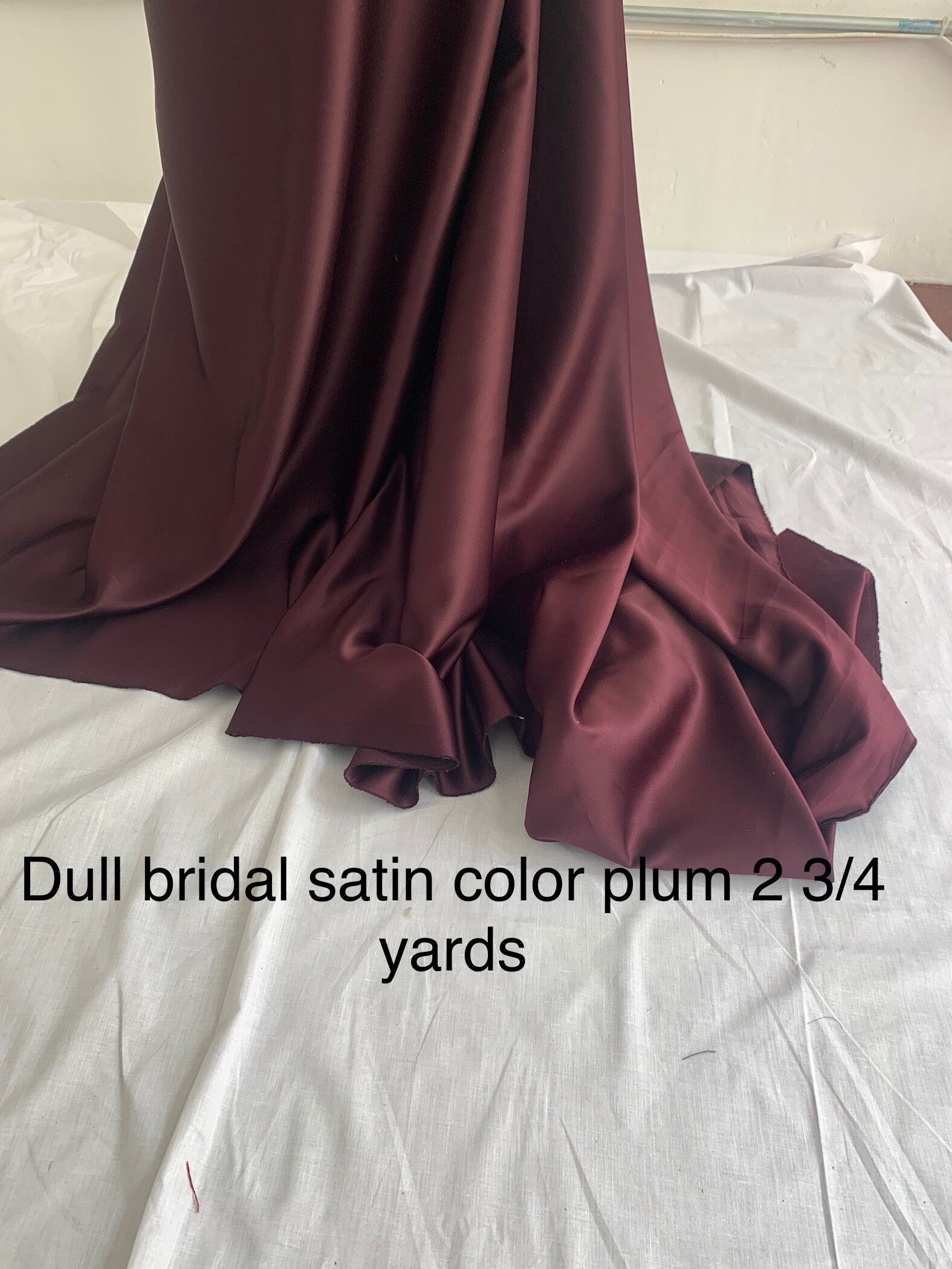 Assorted satin colors cut Bridal fabric. Great color selection Dull italian satin. Polyester Bridesmaid fabric,party dress Free sample.