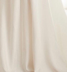 1 piece 3 yards Ivory Bridal satin fabric, width 58", Polyester, Dull italian satin. Free sample.