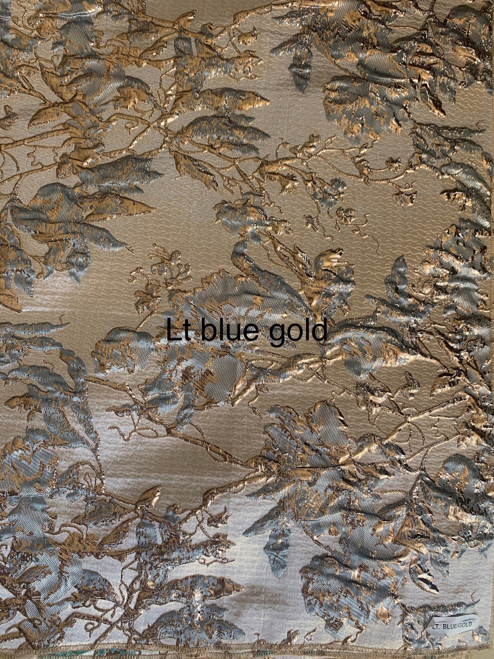 5 yards floral metalic Brocade fabric, width 56" in 9 elegant colors. free color sample available at request.