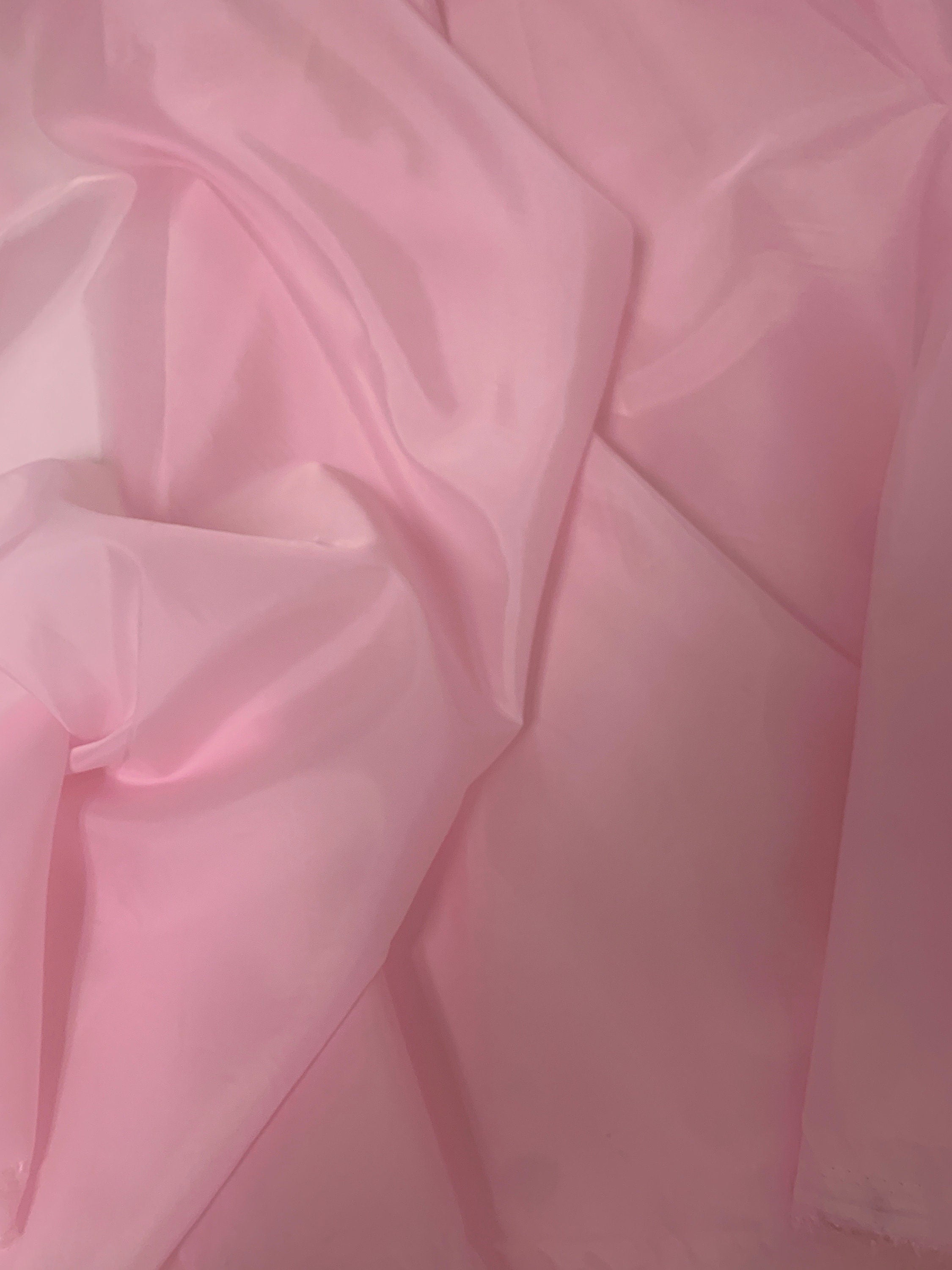 A 3 Yards Cut Pink Lining fabric, polyester, width 59". sell by 3 yards increment continues.