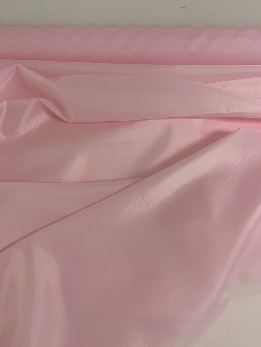 A 3 Yards Cut Pink Lining fabric, polyester, width 59". sell by 3 yards increment continues.