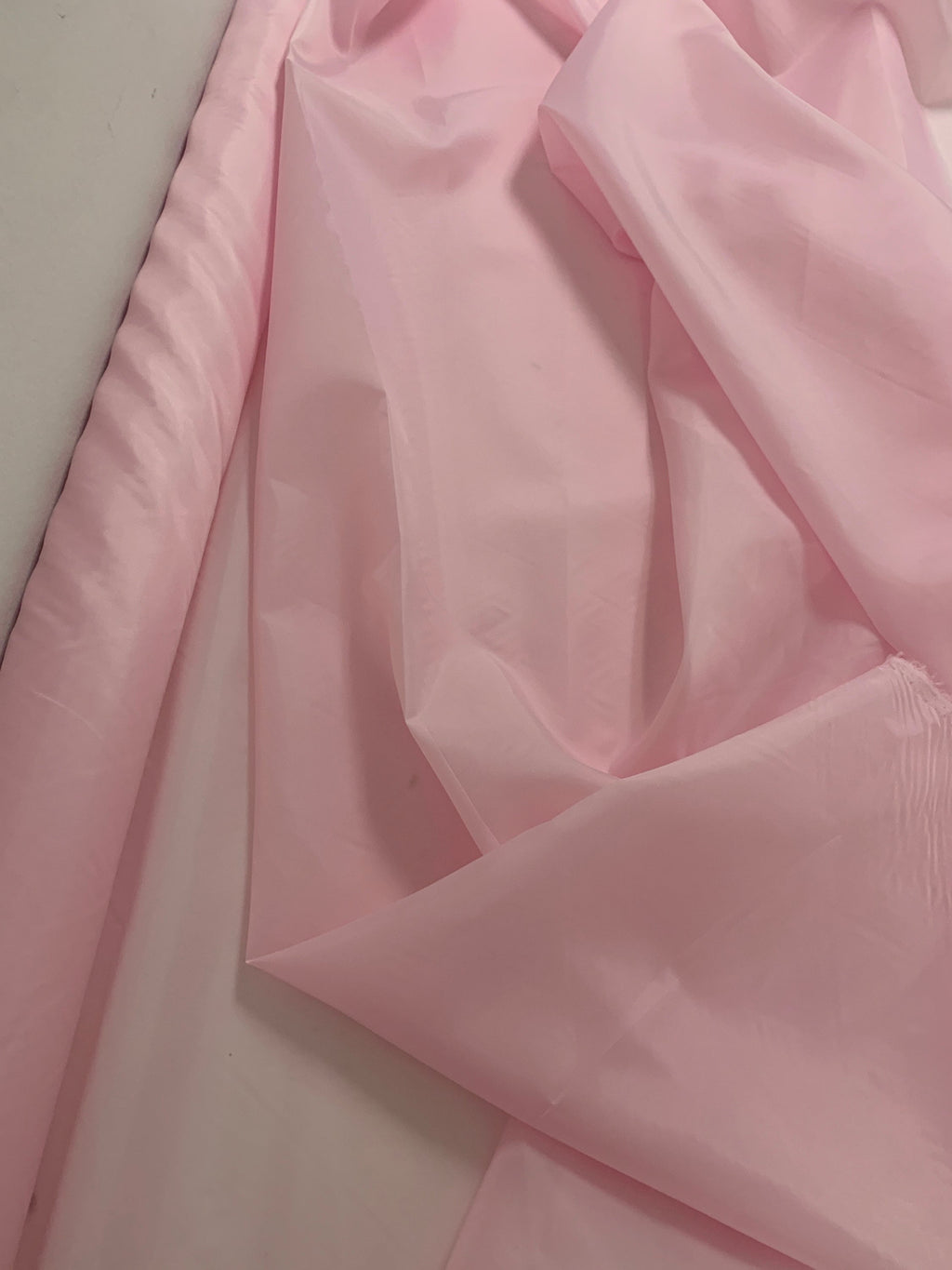 A 3 Yards Cut Pink Lining fabric, polyester, width 59". sell by 3 yards increment continues.