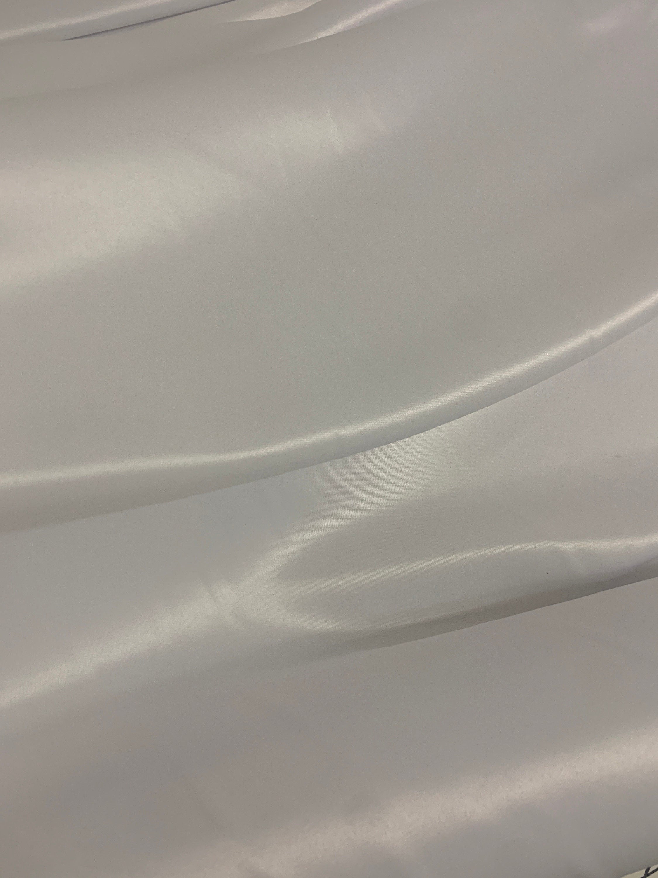 White Bridal satin fabric, width 58", Polyester, italian satin.Free sample