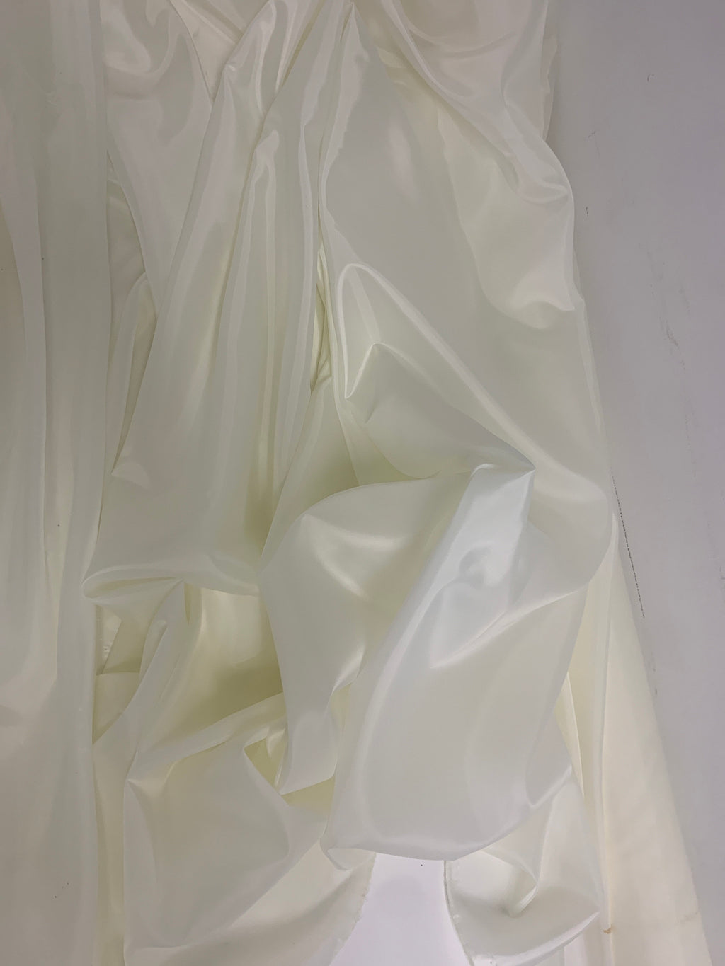 A 2 yards cut Ivory poly Lining fabric, 100% polyester, width 59". sells by 2 yard increment continuous