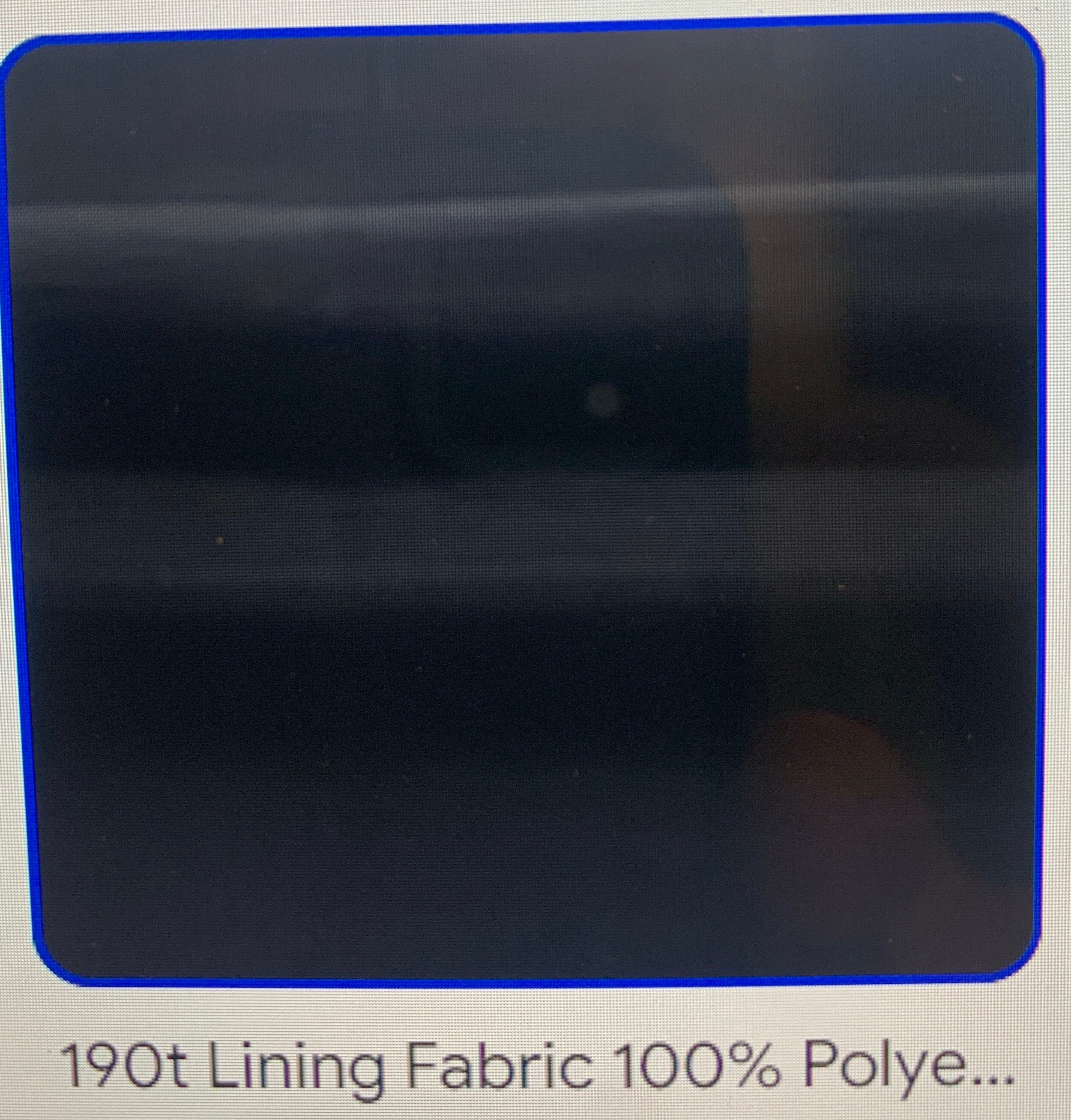 Black and white solid poly Lining fabric, 100% polyester, width 59" free sample available upon request