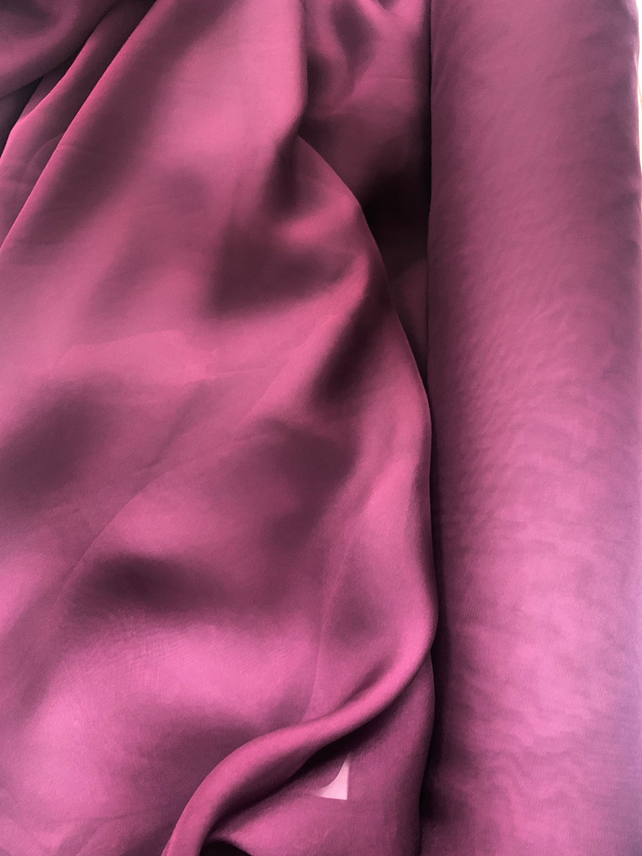 Silk Look Chiffon plum color, polyester width 60"