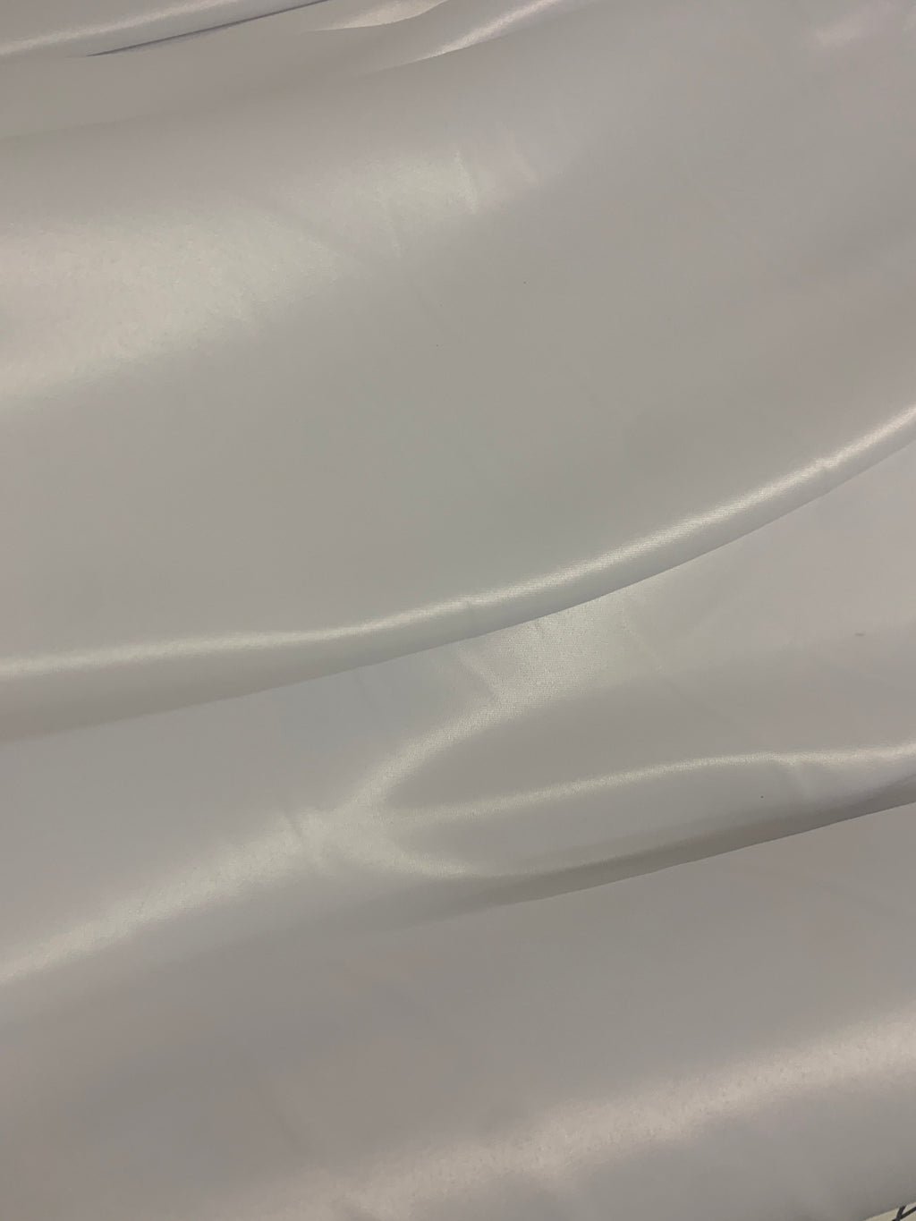 1 piece 3 yards White Bridal satin fabric, width 58", Polyester, Dull italian satin. Free sample.