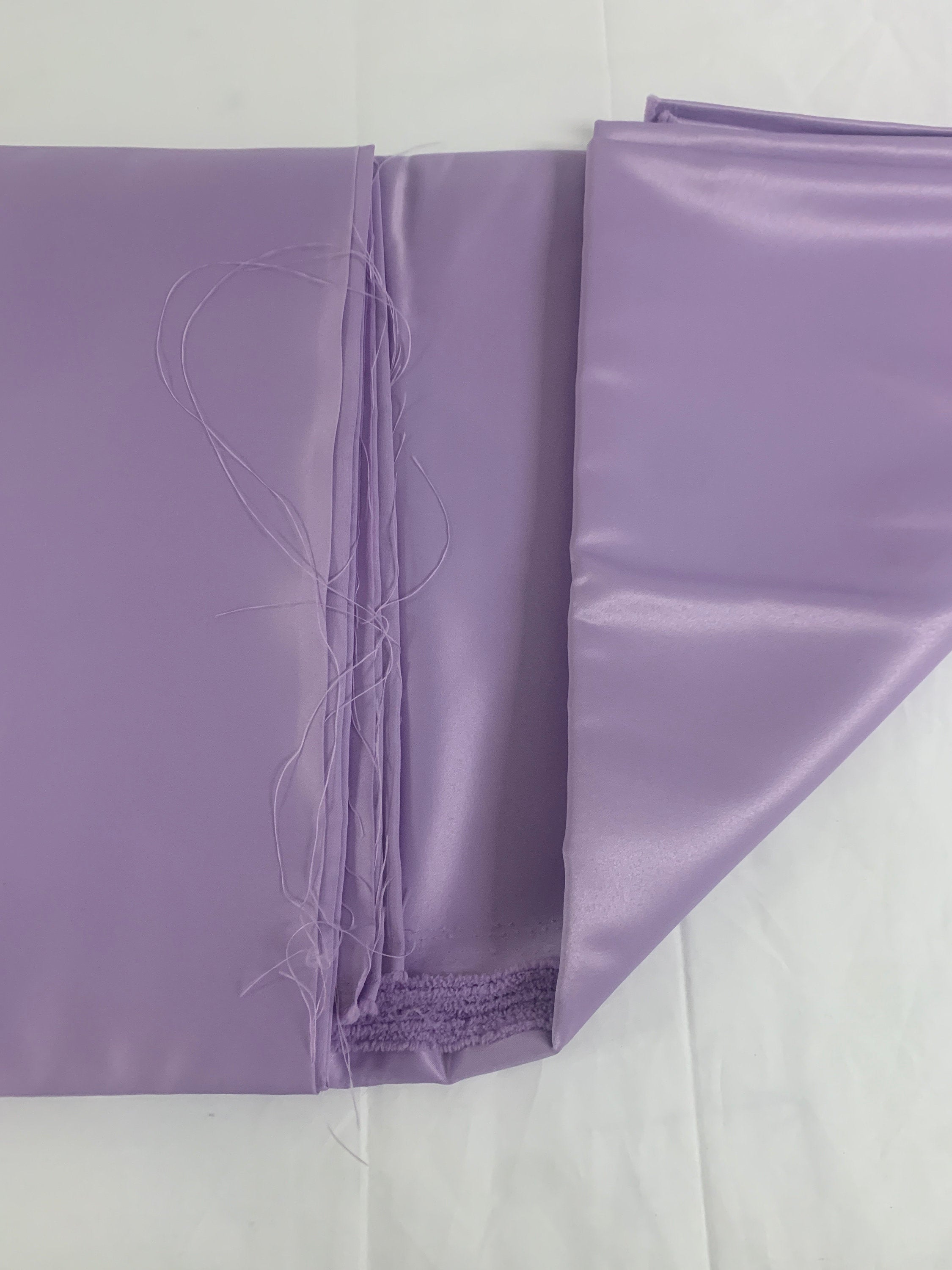 1 piece 3 yards Color Lilac Bridal satin fabric, width 58", Polyester, Dull italian satin. Bridesmaid fabric, craft, Free sample