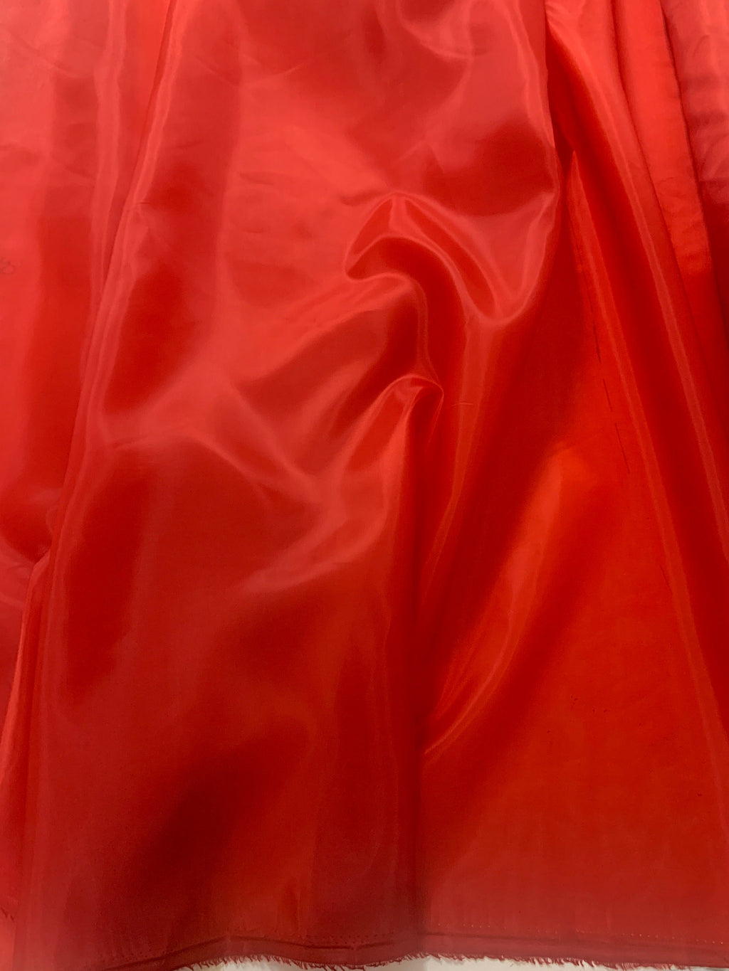 A 2 yards Red Lining fabric, polyester, width 59 inches. in stock, Cut by 2 yards and cut continuous.