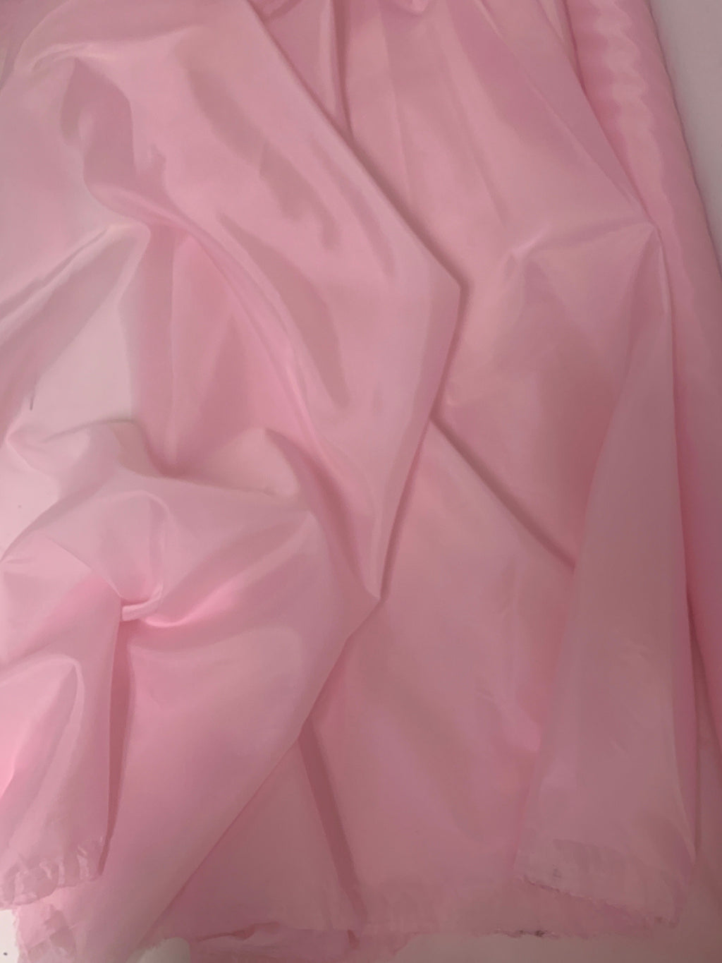 A 3 Yards Cut Pink Lining fabric, polyester, width 59". sell by 3 yards increment continues.