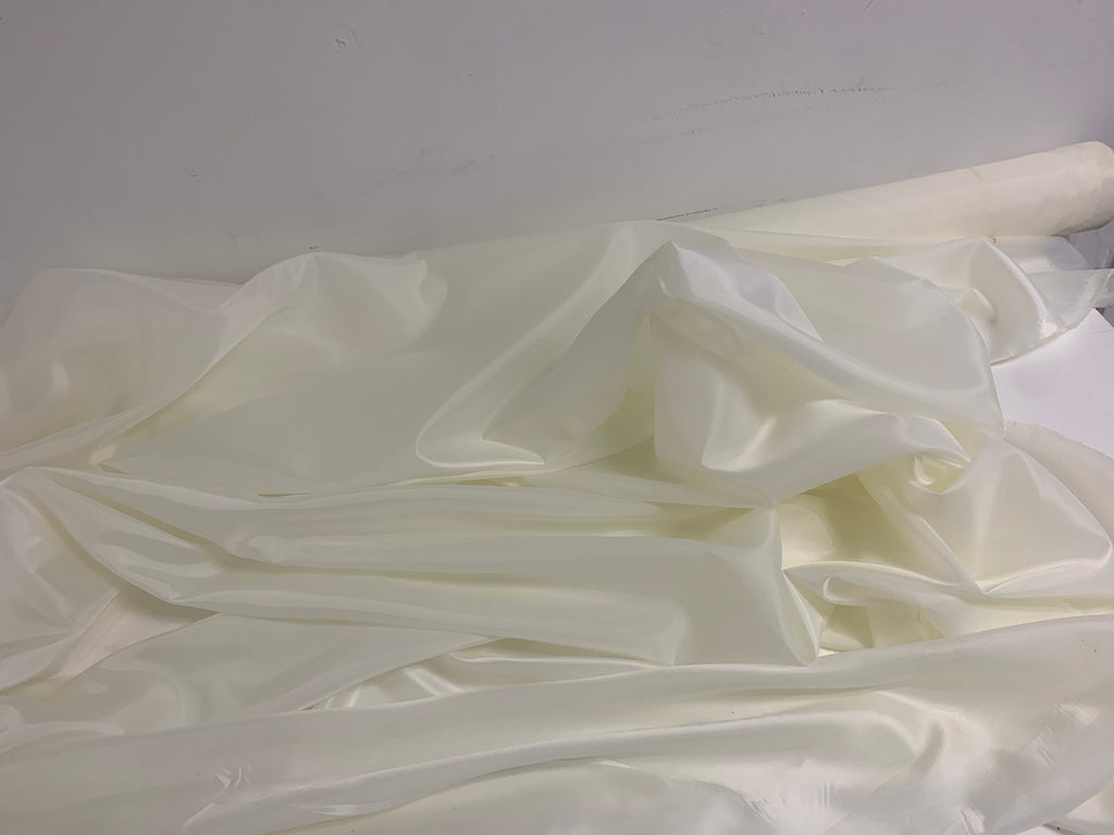 A 2 yards cut Ivory poly Lining fabric, 100% polyester, width 59". sells by 2 yard increment continuous