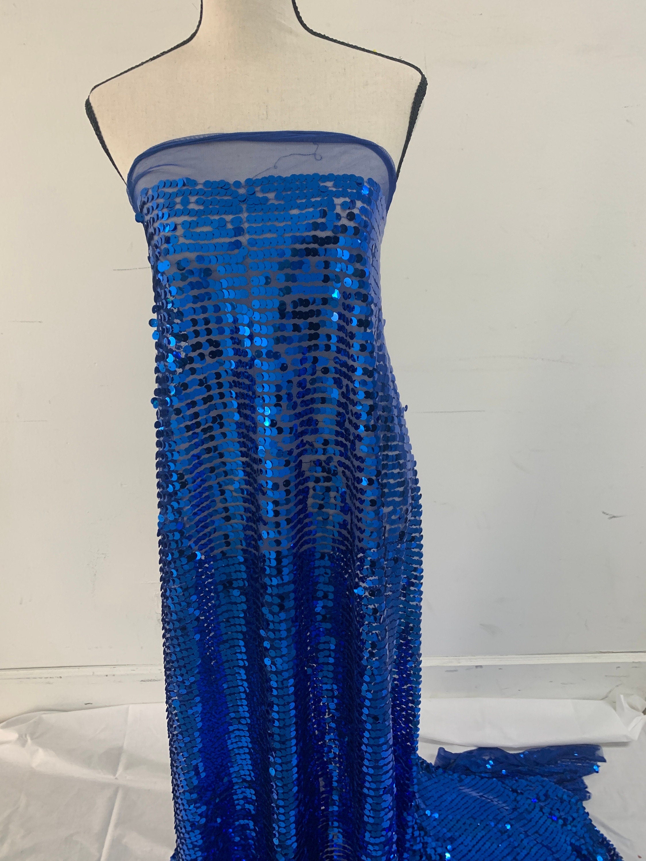 1 piece 5 yards cut sequence Royal color