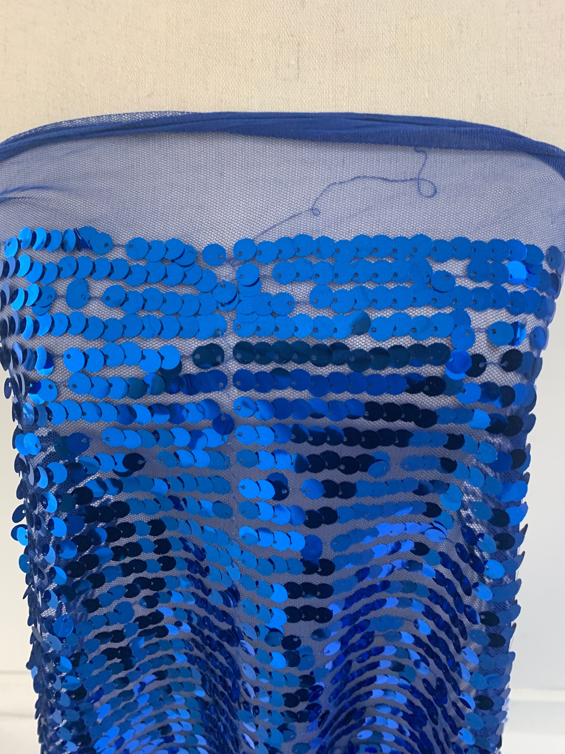 1 piece 5 yards cut sequence Royal color