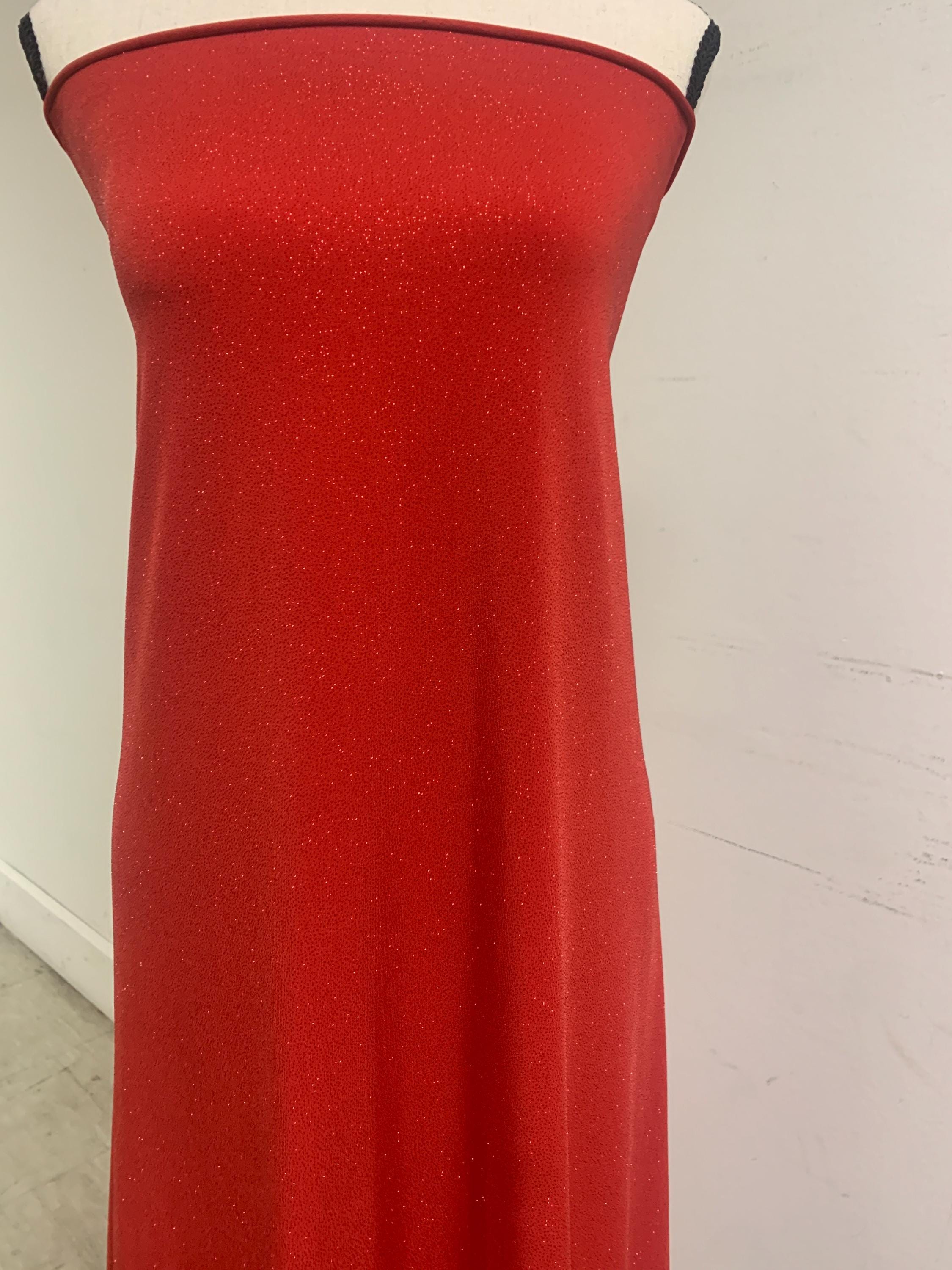 Red Gliter stretch Fabric width 58/60" , know as ity sells by 1 yard continues increment. polyester spandex.