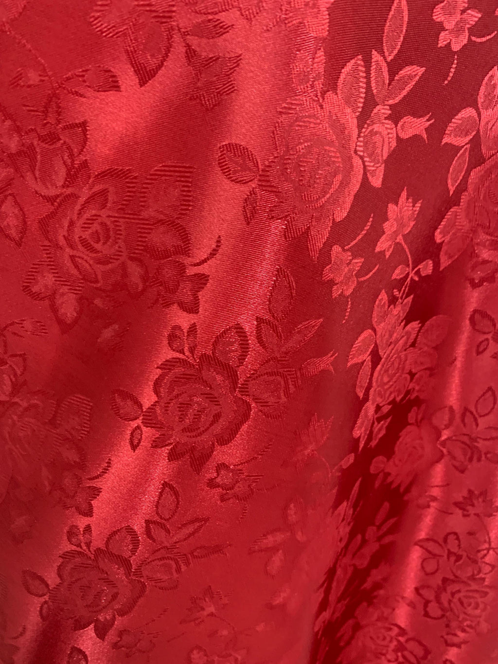 Jacquard Satin fabric two sided polyester 58" wide. sell by 1 yard increment. known as Brocade fabric, satin brocade, damask satin fabric.